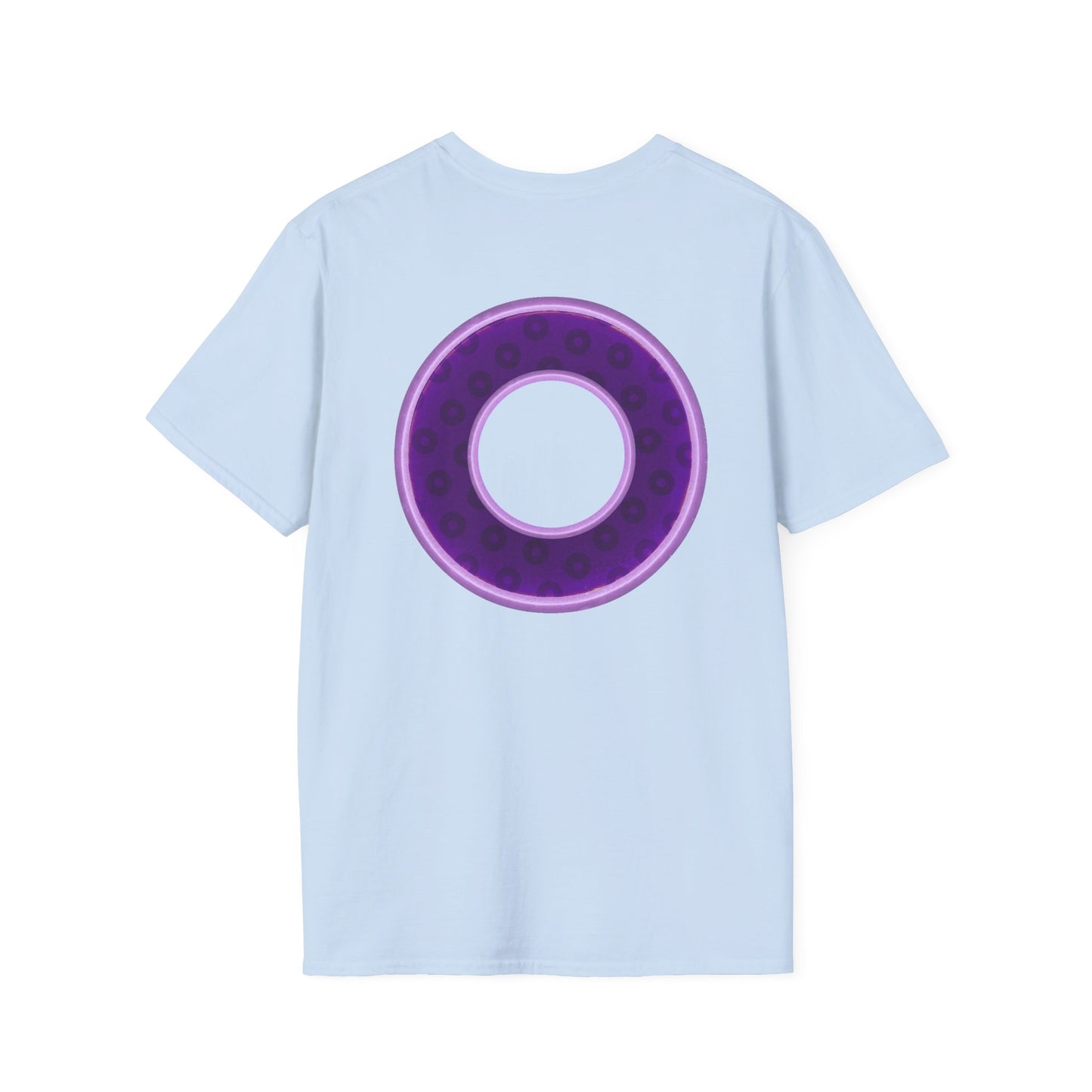 Plain Donuts/Unisex Soft-Style - "Plain Wide Mouthed Paradoxical Donuts" - dark purple/light purple donuts