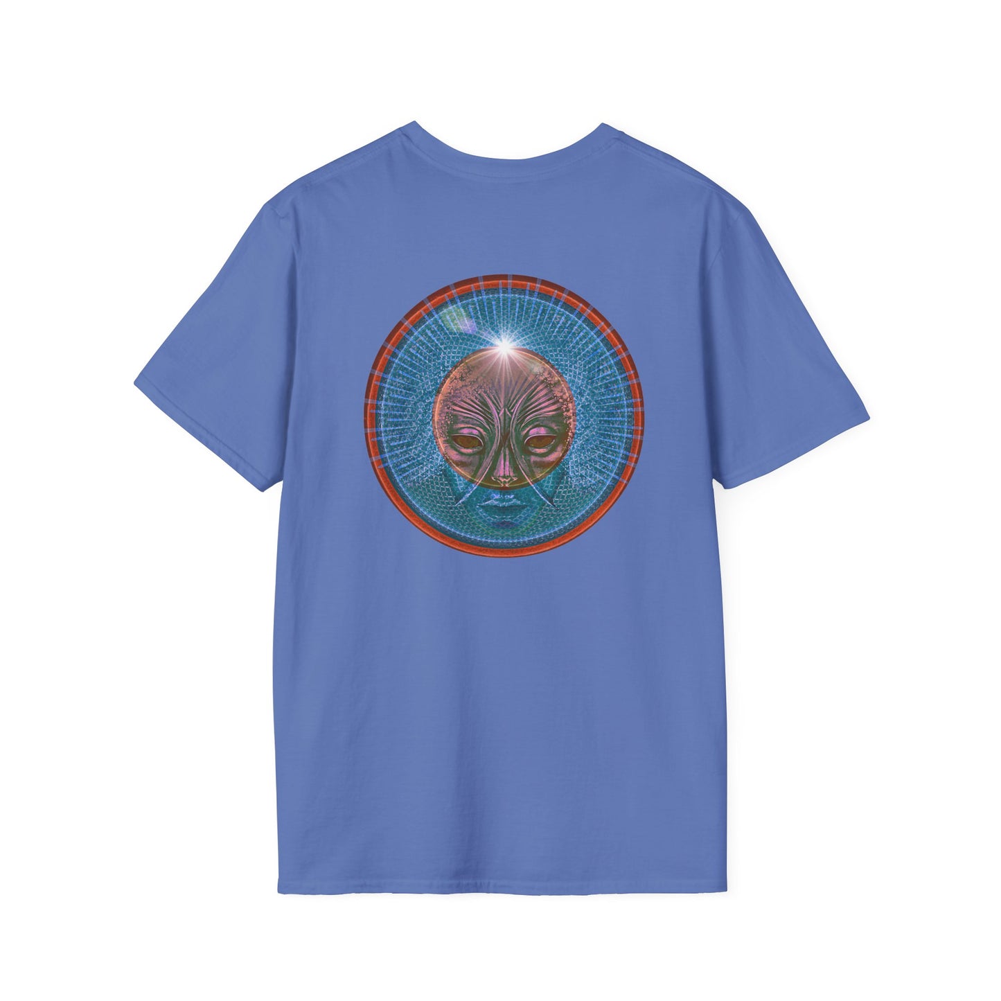 Classic Donut Tee - Unisex Soft-Style - "Donuts: Conjurers of Awesome" - series 1.0  - variant 1 - blue donut