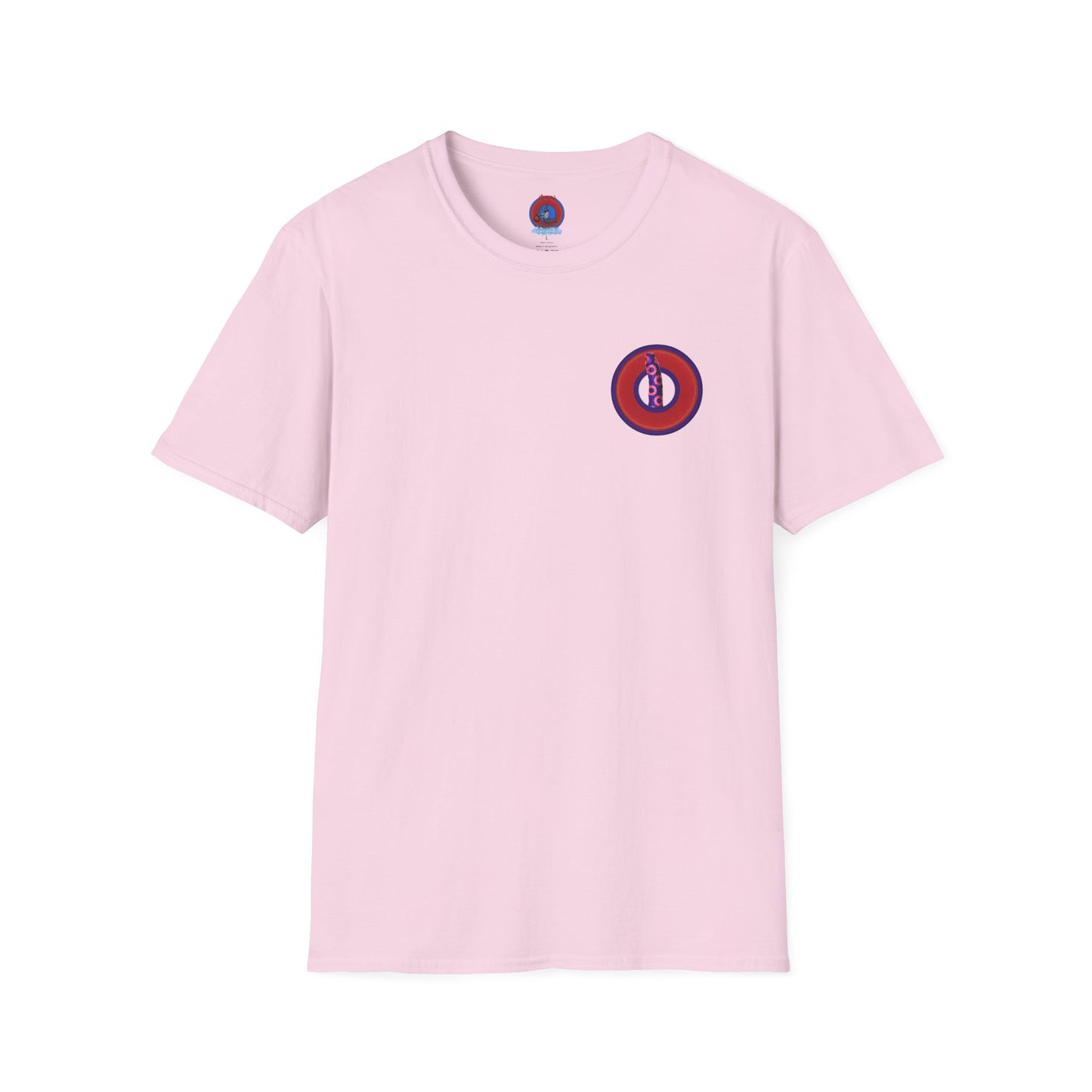 Classic Donut Tee - Unisex Soft-Style - "Sir Richard's Phamous Donut" - series 1.0  - variant 2 - red/blue paradox donut
