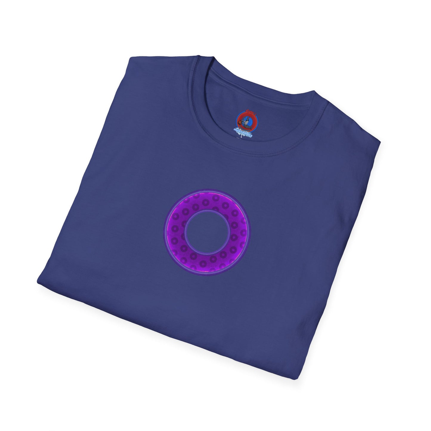 Plain Donuts/Unisex Soft-Style - "Plain Wide Mouthed Paradoxical Donuts" - purple/dark purple donuts