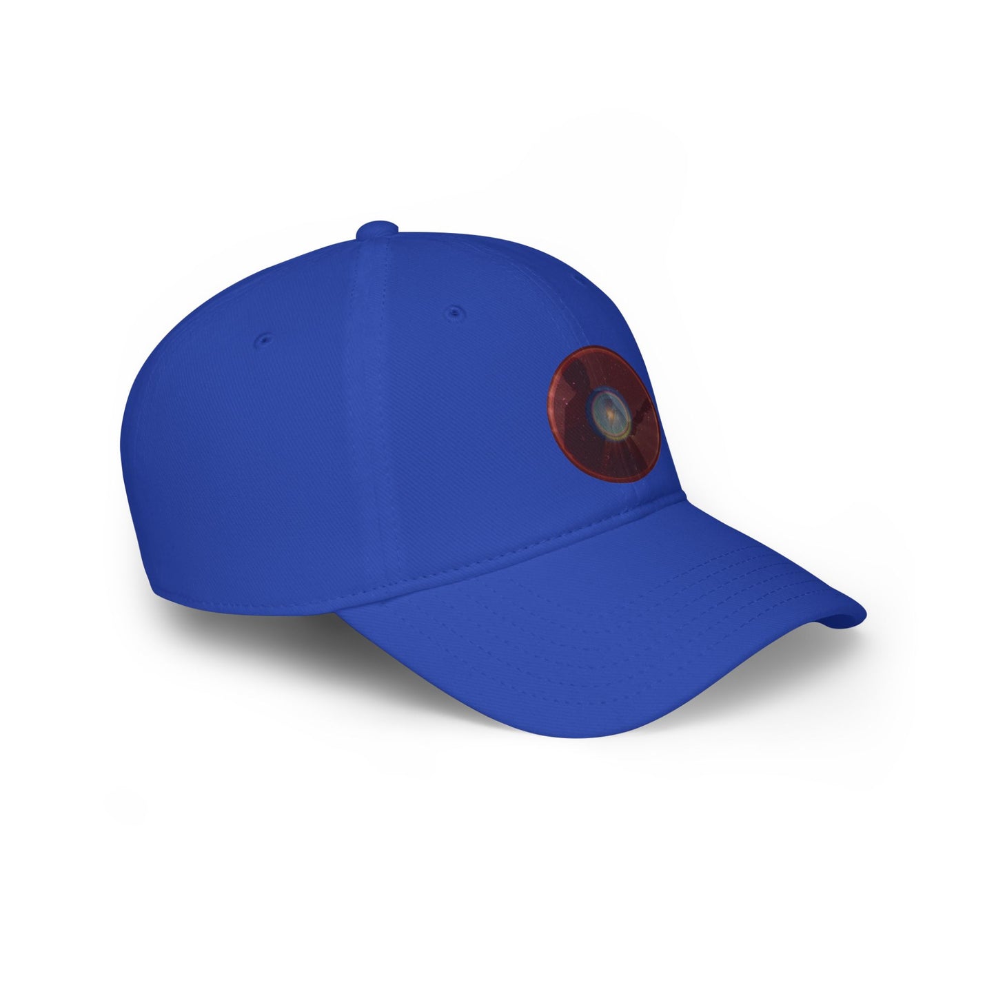 Lumpy Donut Baseball Cap - "The Unofficial Donut Cap of Bowie MD" - vivid dark red donut w/