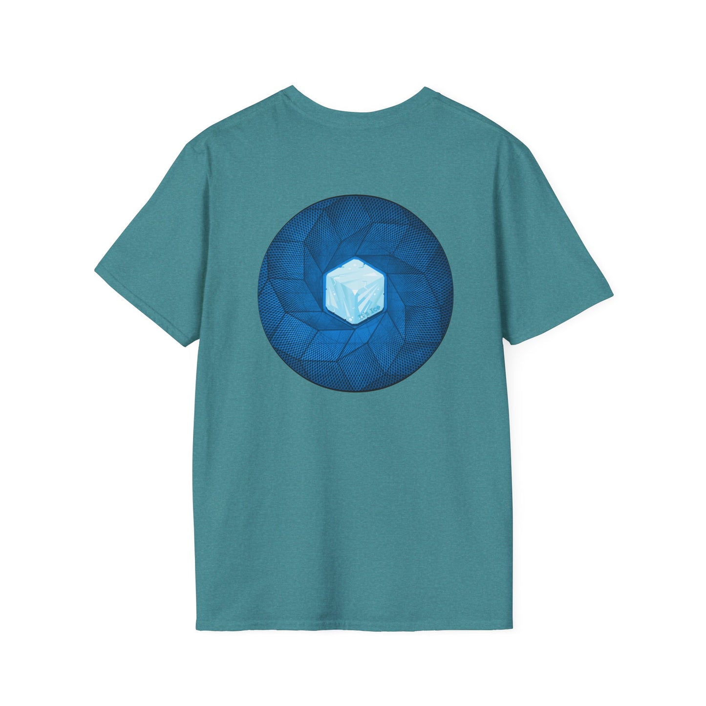Classic Donut Tee - Unisex Soft-Style - "It's Ice... Cube's Donut" - variant 2 - blue cubed donut