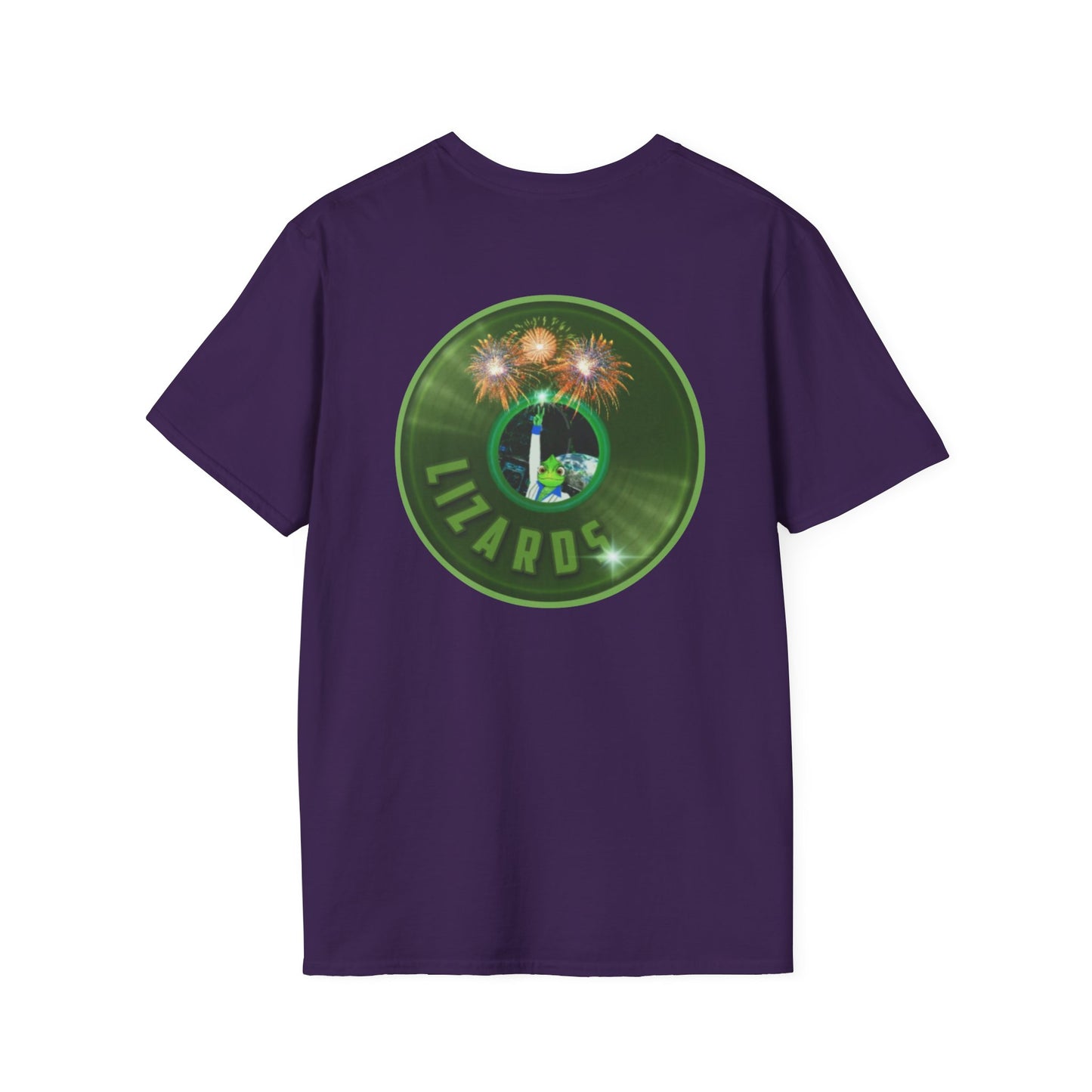 Classic Donut Tee - Unisex Soft-Style - "Rutherford's Staying Alive" - series 1.0 - variant 1 - green donut