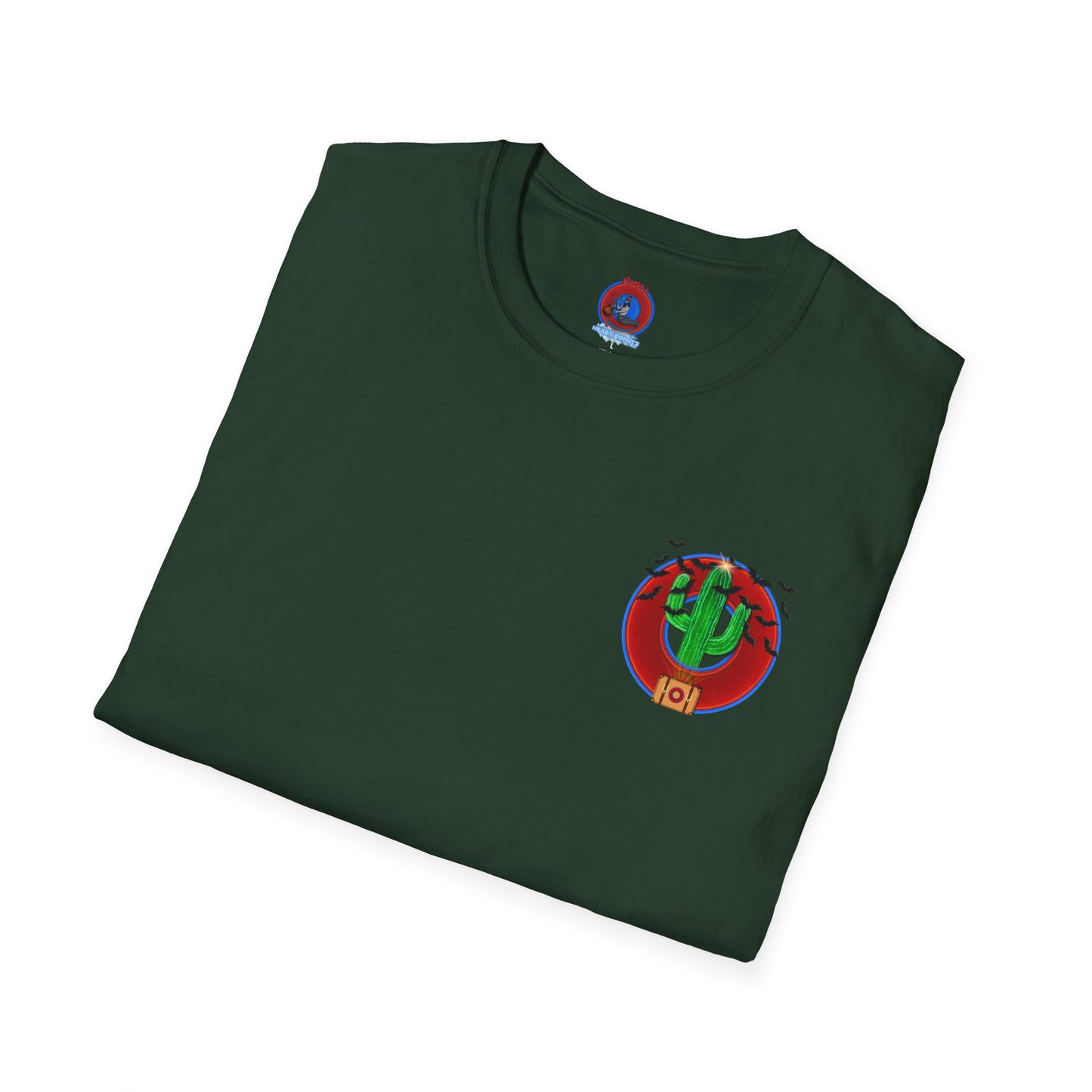Classic Donut Tee - Unisex Soft-Style - "Raoul Duke's Sinfully Delicious Donut" - vivid red donut