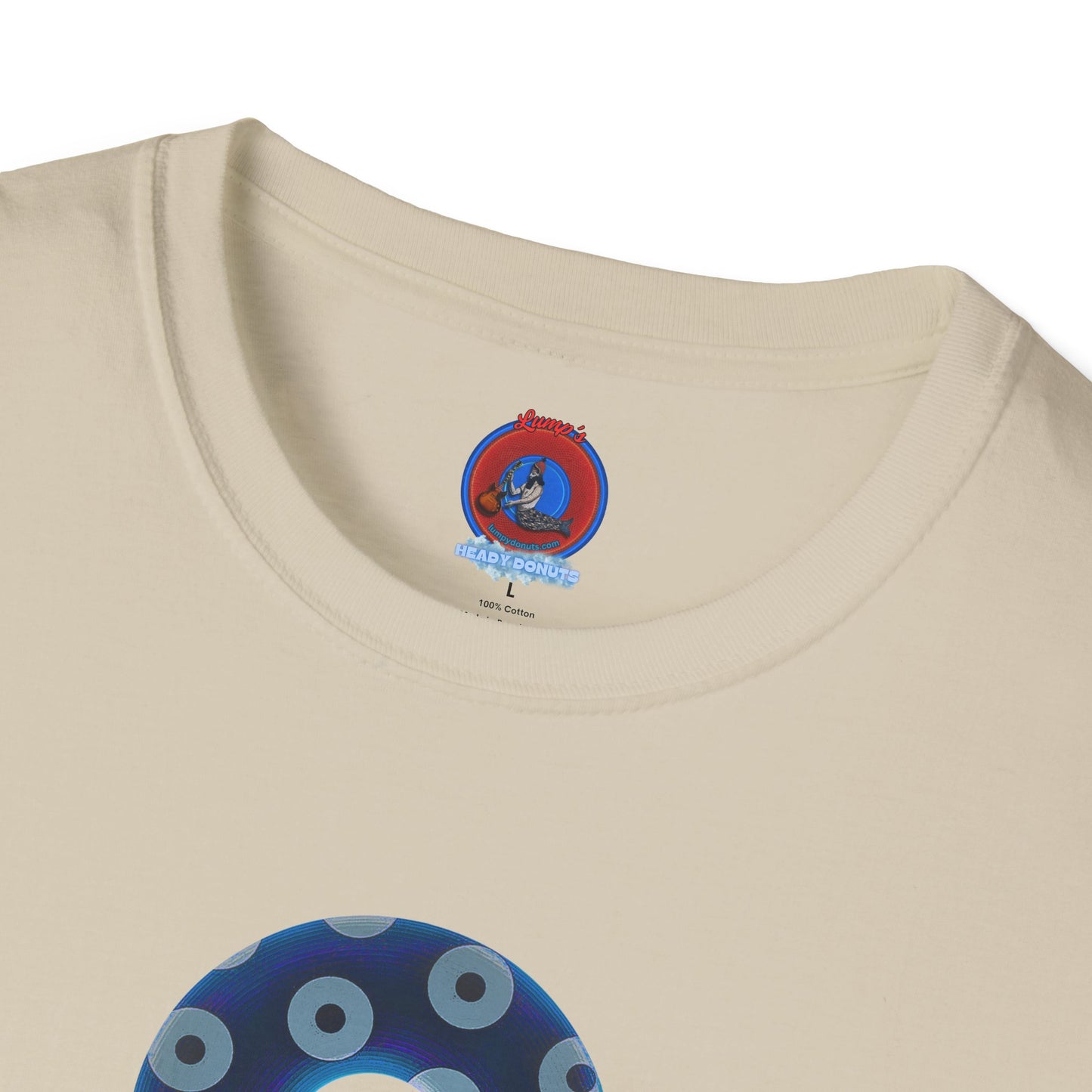 Plain Donuts/Unisex Soft-Style - "Plain Blimpy Paradoxical Donuts" - dark blue/gray donuts