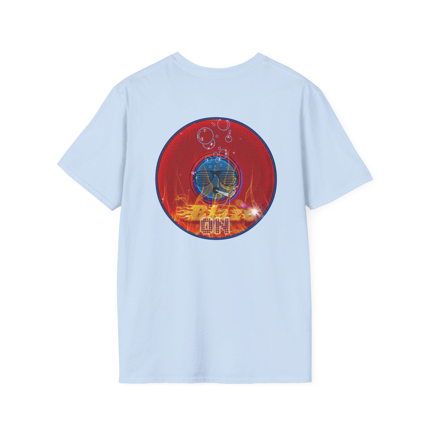 Classic Donut Tee - Unisex Soft-Style - "Fire Blazed Donuts" - series 1.0  - red phatty donut