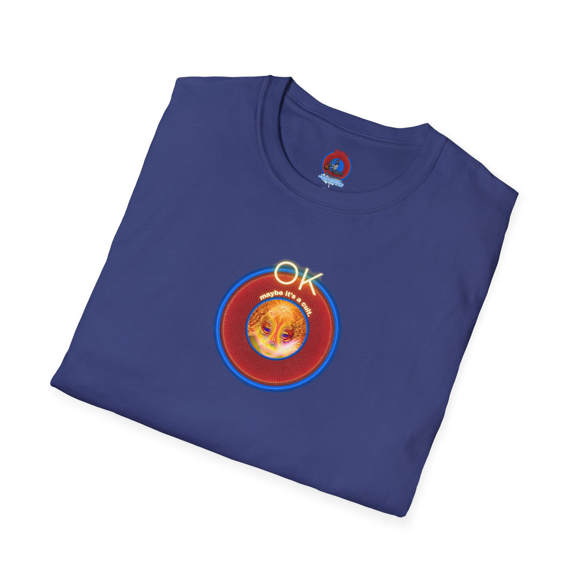 Classic Donut Tee - Unisex Soft-Style - "Donuts: Conjurers of Awesome" - series 1.0  - variant 3 - w/"okay" - red donut