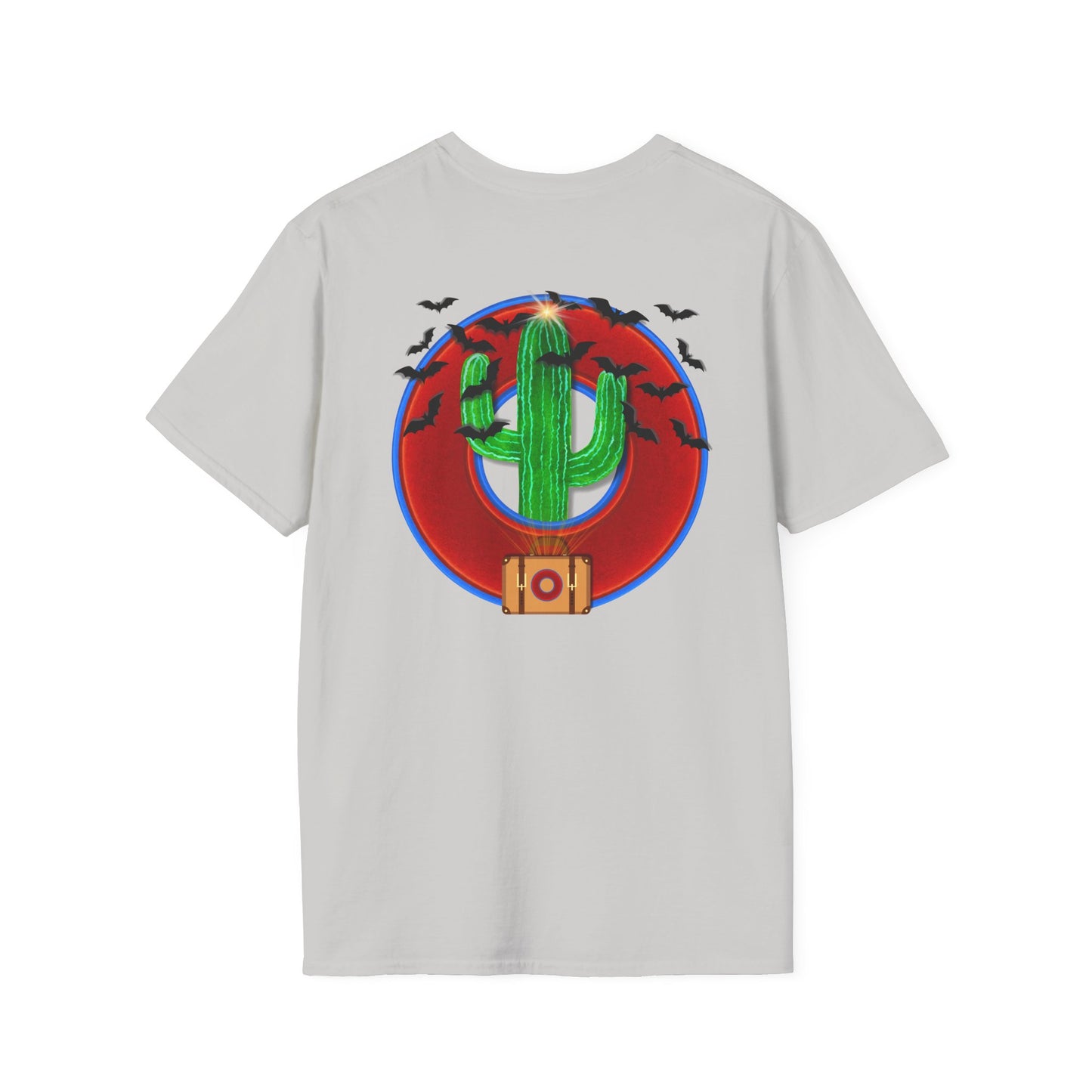 Classic Donut Tee - Unisex Soft-Style - "Raoul Duke's Sinfully Delicious Donut" - vivid red donut