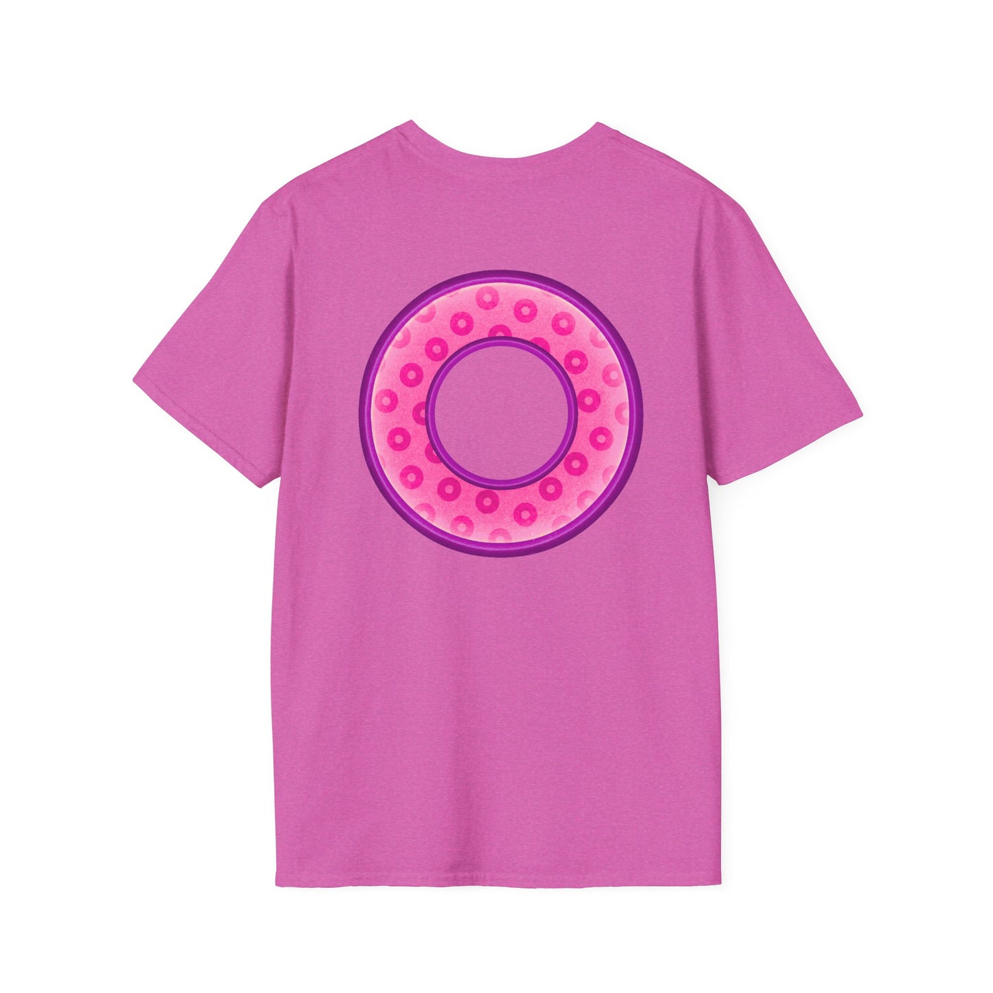 Plain Donuts/Unisex Soft-Style - "Plain Wide Mouthed Paradoxical Donuts" - pink/light purple donuts