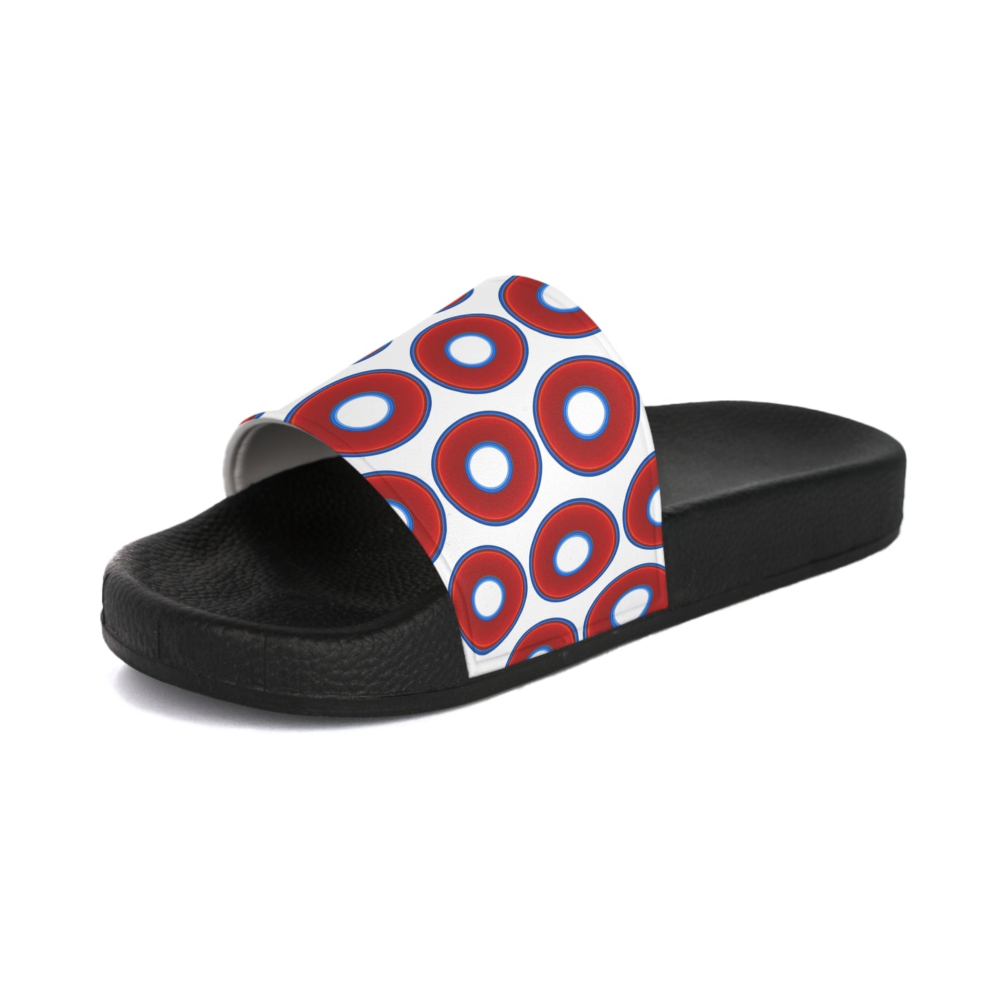 Lumpy Sandals - slip-ons - red vivid donuts w/white background