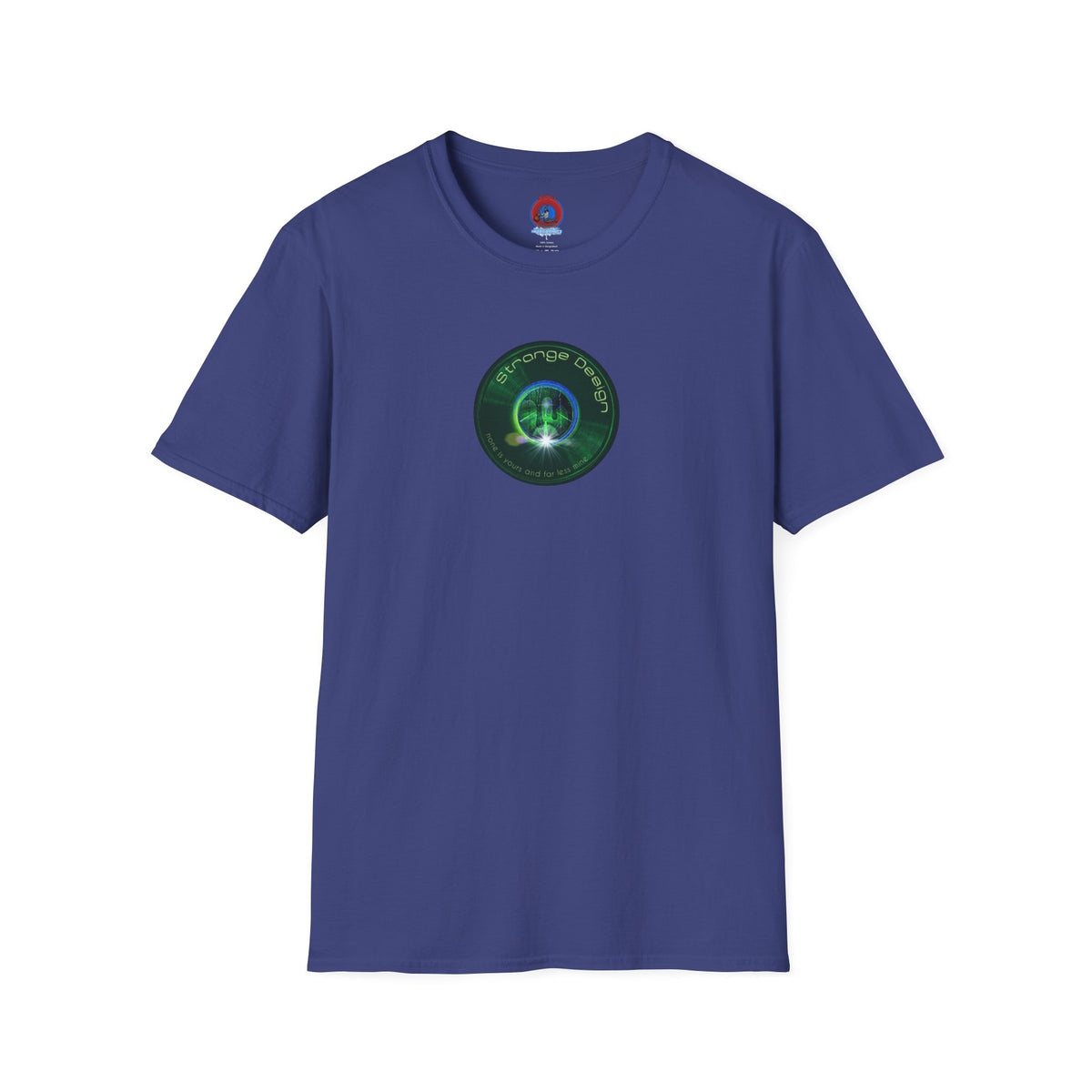 Classic Donut Tee - Unisex Soft-Style - "The Strangely Designed Donut Tee" - series 1.0 - green donut