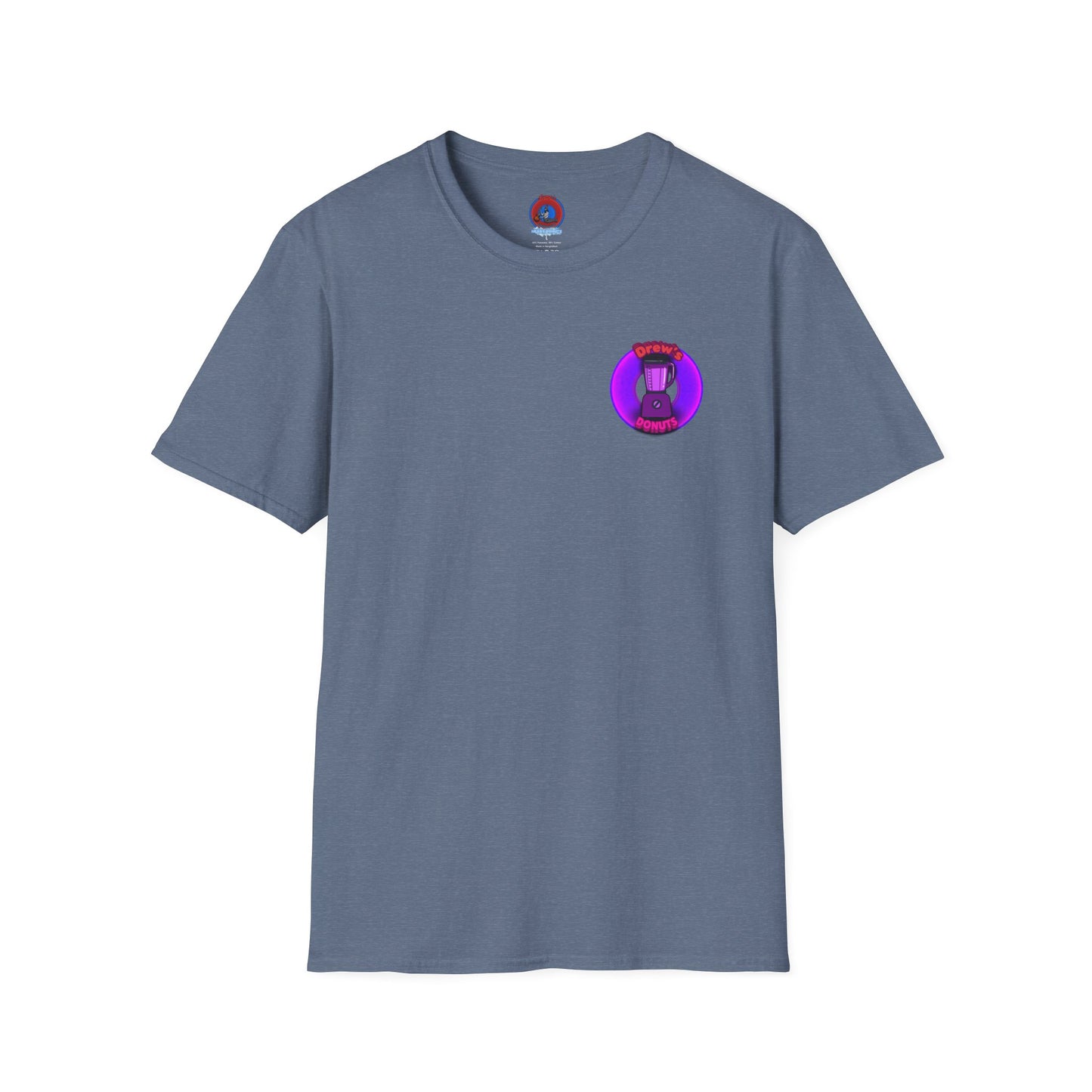 Classic Donut Tee - Unisex Soft-Style - "Drew's Donuts" - series 1.0 - purple donut