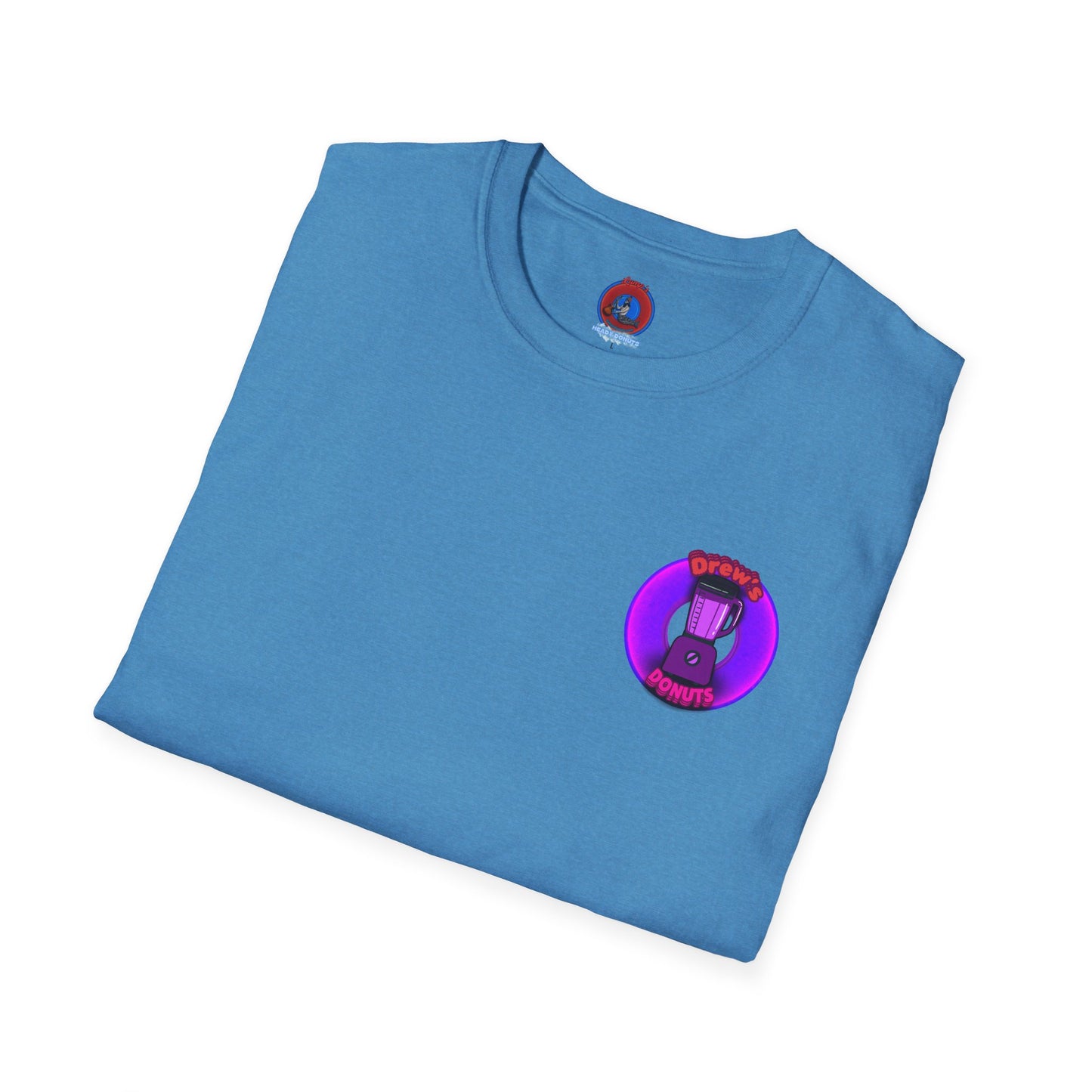 Classic Donut Tee - Unisex Soft-Style - "Drew's Donuts" - series 1.0 - purple donut