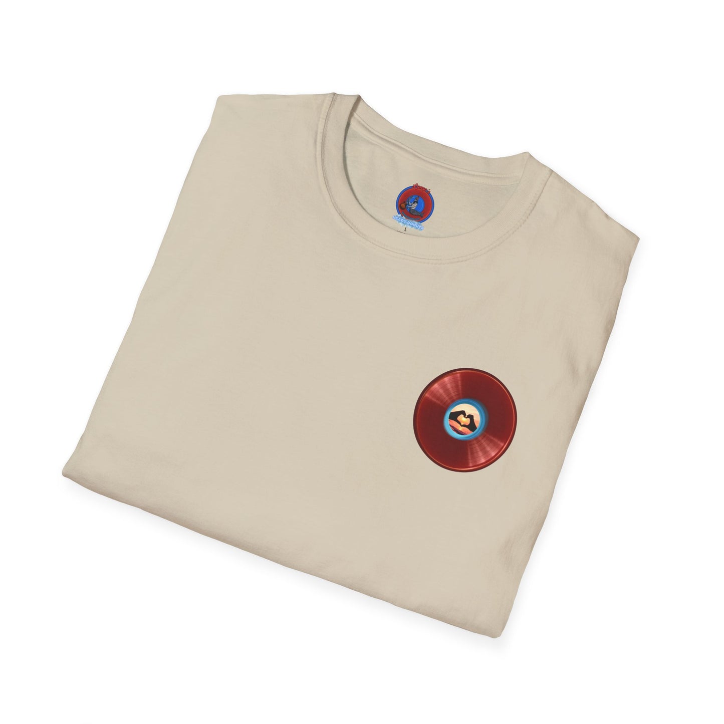 Classic Donut Tee - Unisex Soft-Style - "Wasted Donut" - series 1.0 - variant 1 - red donut