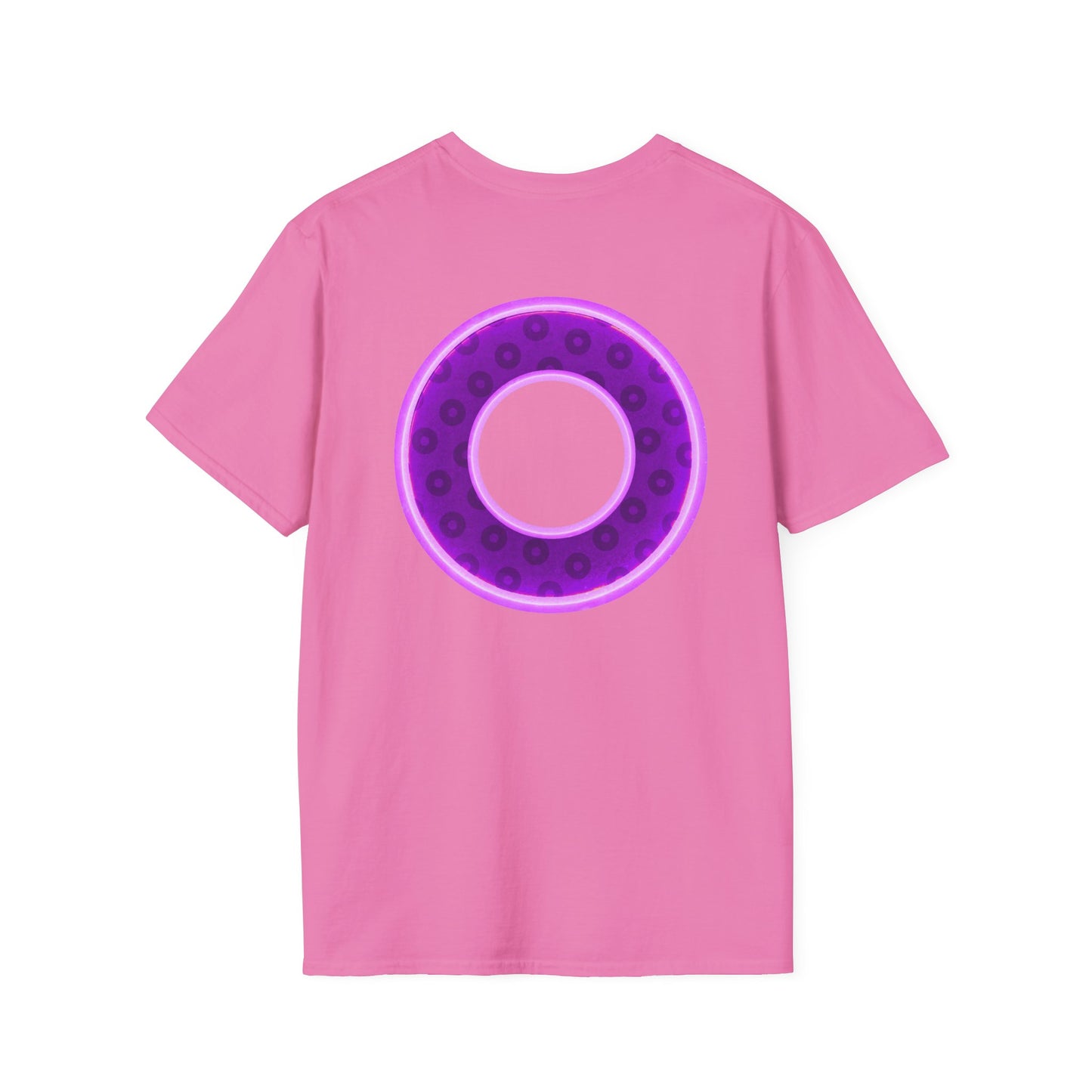 Plain Donuts/Unisex Soft-Style - "Plain Wide Mouthed Paradoxical Donuts" - dark purple/light purple donuts