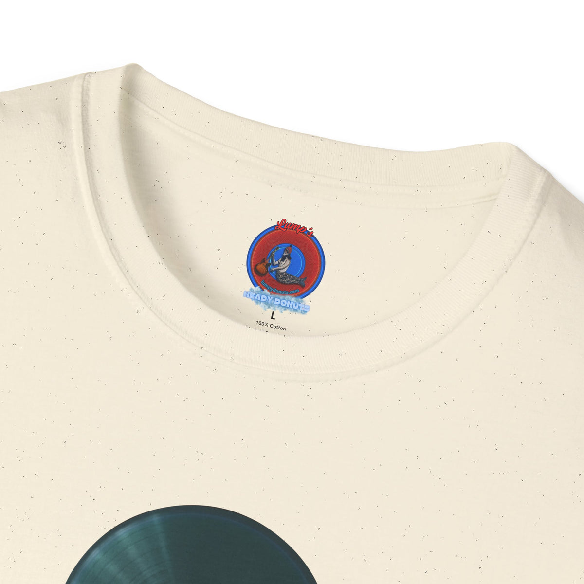 Classic Donut Tee - Unisex Soft-Style - "The Plain Record Donut" - series 1.0 - dark teal green