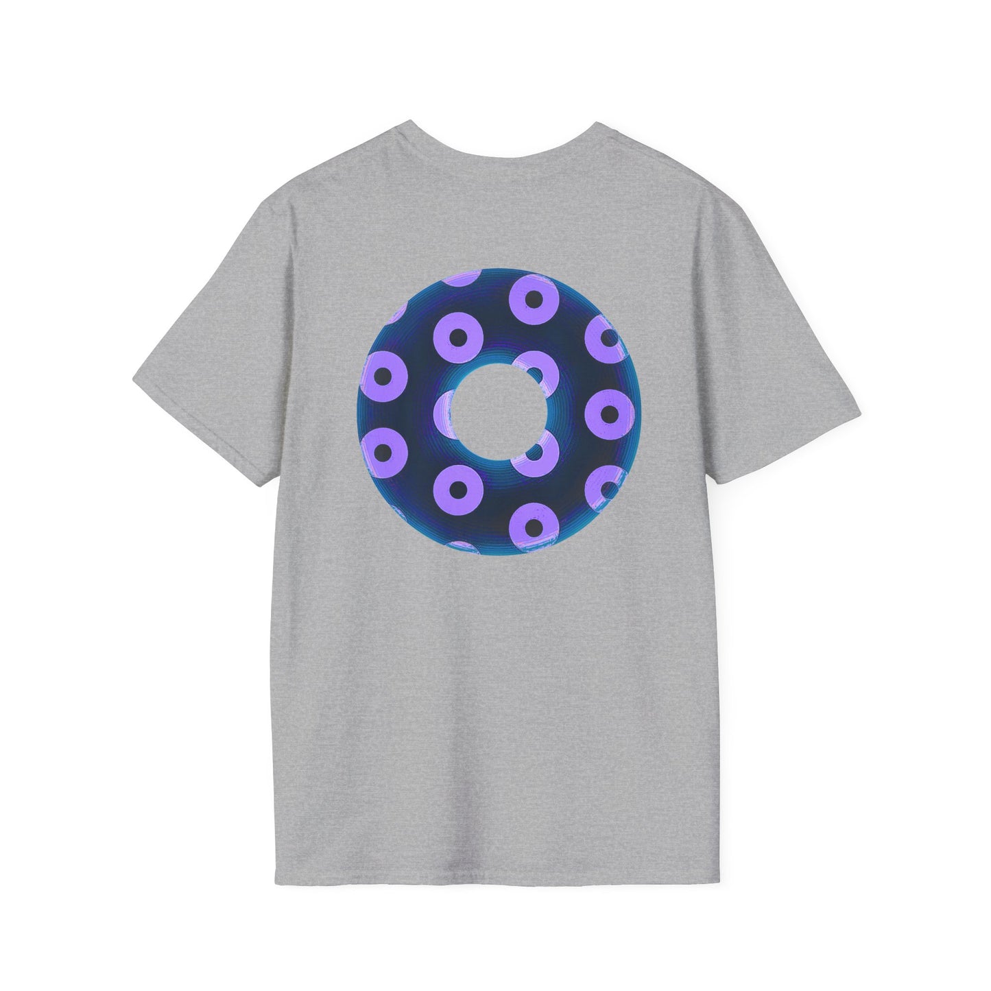Plain Donuts/Unisex Soft-Style - "Plain Blimpy Paradoxical Donuts" - dark blue/light purple donuts