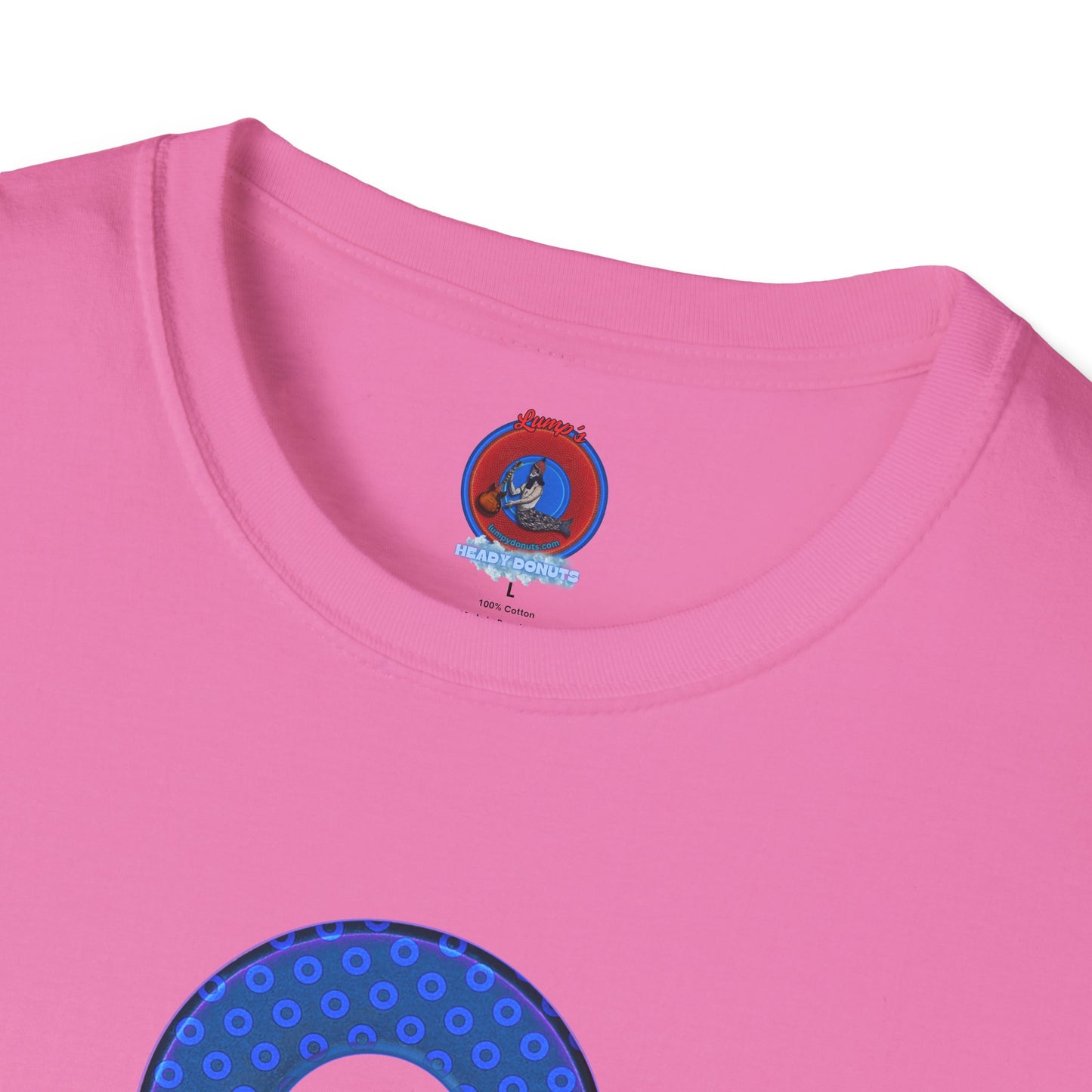Plain Donuts/Unisex Soft-Style - "Plain Electric Paradoxical Donuts" - royal blue/dark blue donuts