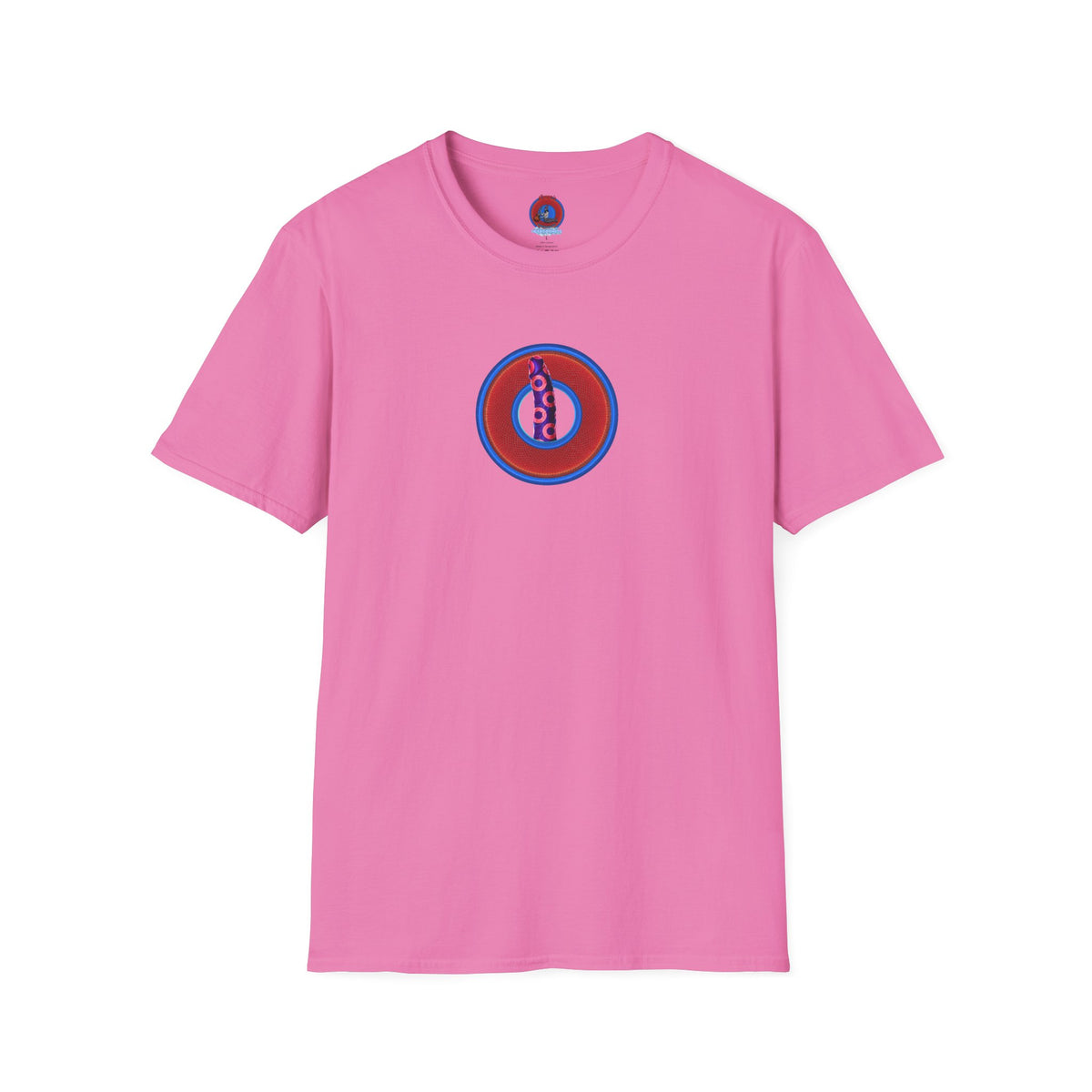 Classic Donut Tee - Unisex Soft-Style - "Sir Richard's Phamous Donut" - series 1.0  - variant 1 - red/blue paradox donut
