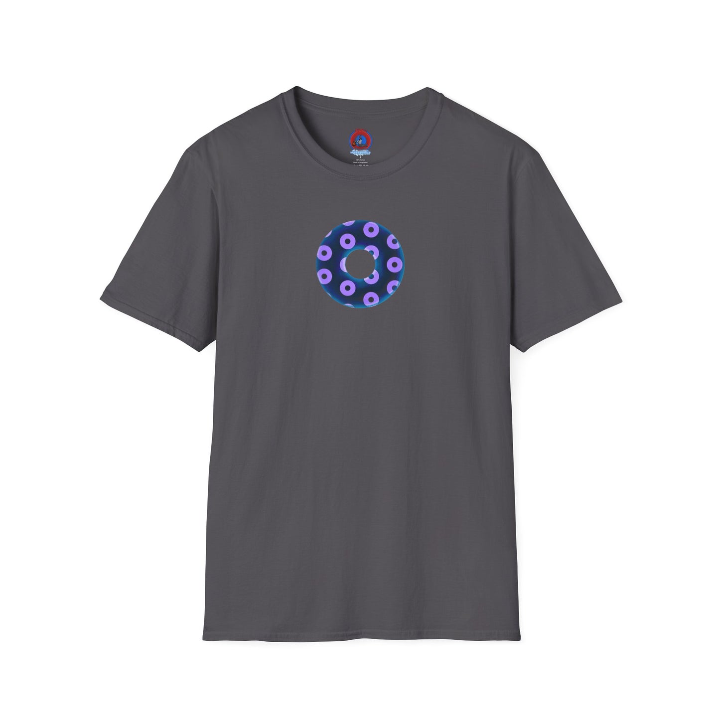 Plain Donuts/Unisex Soft-Style - "Plain Blimpy Paradoxical Donuts" - dark blue/bright purple donuts