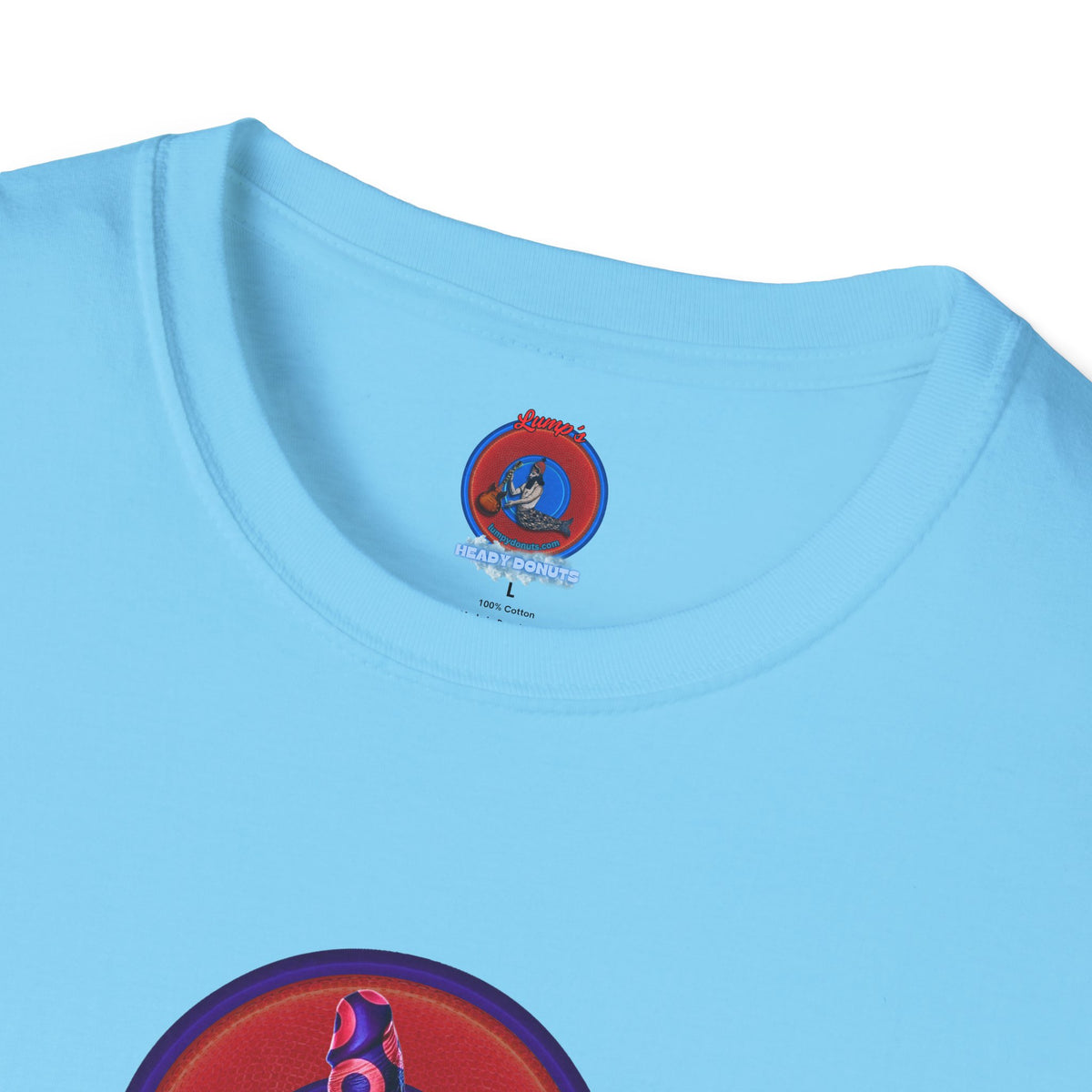 Classic Donut Tee - Unisex Soft-Style - "Sir Richard's Phamous Donut" - series 1.0  - variant 2 - red/blue paradox donut