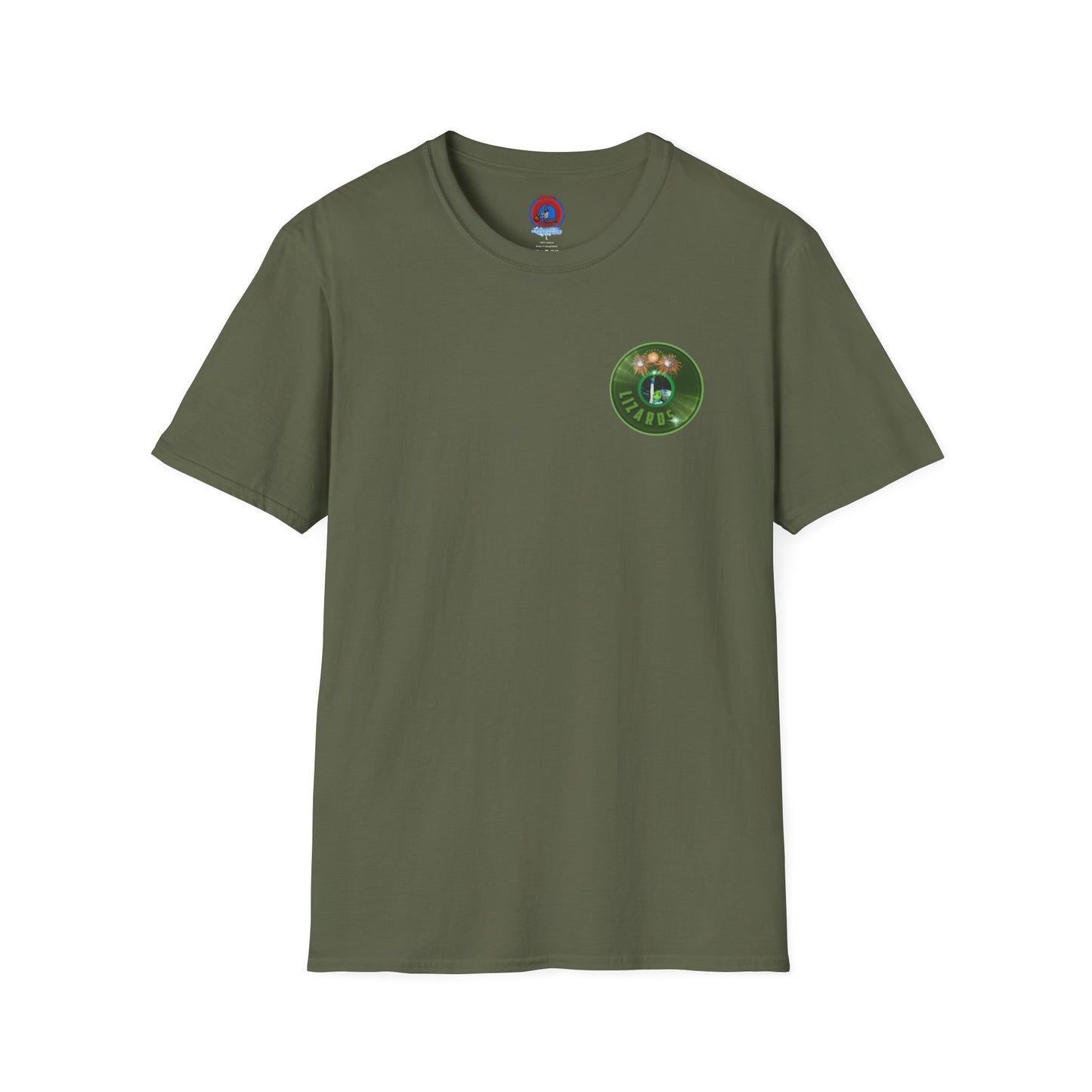 Classic Donut Tee - Unisex Soft-Style - "Rutherford's Staying Alive" - series 1.0 - variant 1 - green donut