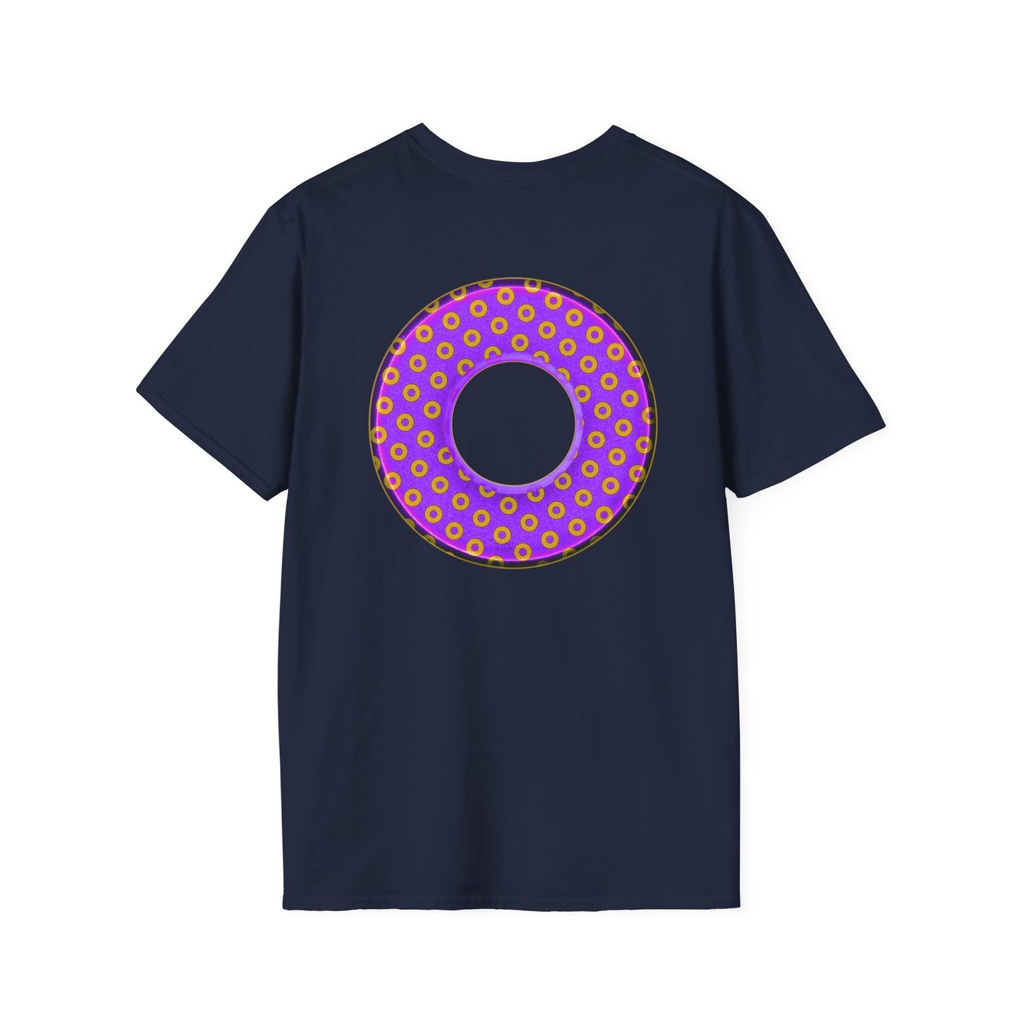 Plain Donuts/Unisex Soft-Style - "Plain Electric Paradoxical Donuts" - bright purple/magenta donuts