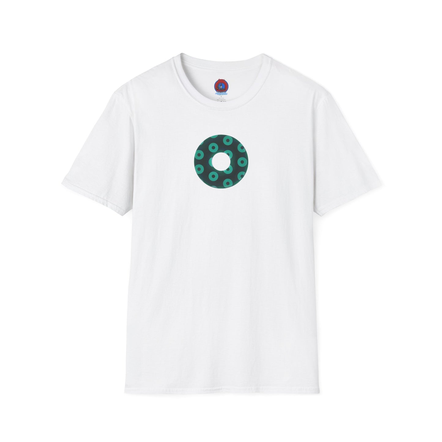 Plain Donuts/Unisex Soft-Style - "Plain Blimpy Paradoxical Donuts" - dark green/seafoam green donuts