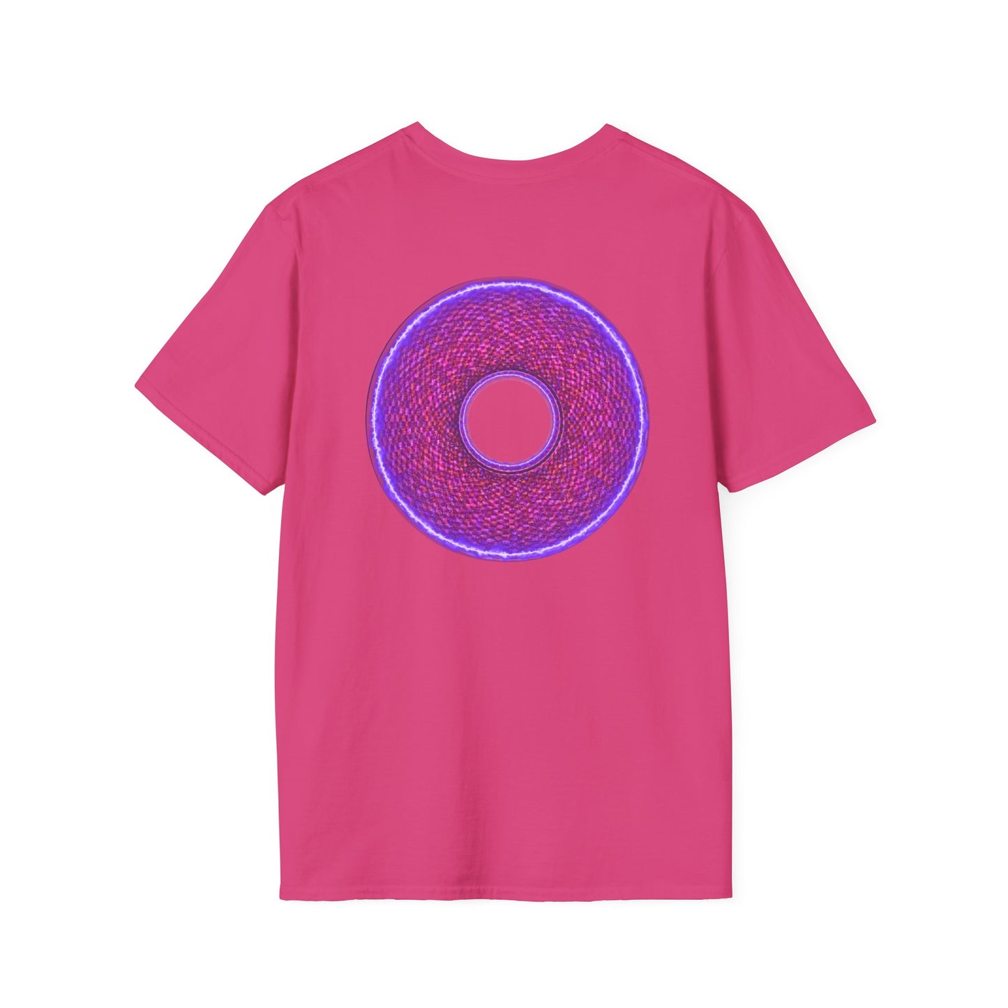 Classic Donut Tee - Unisex Soft-Style - "The Frankenstein Donut - It's Alive! " - series 1.0  - purple-ish donut