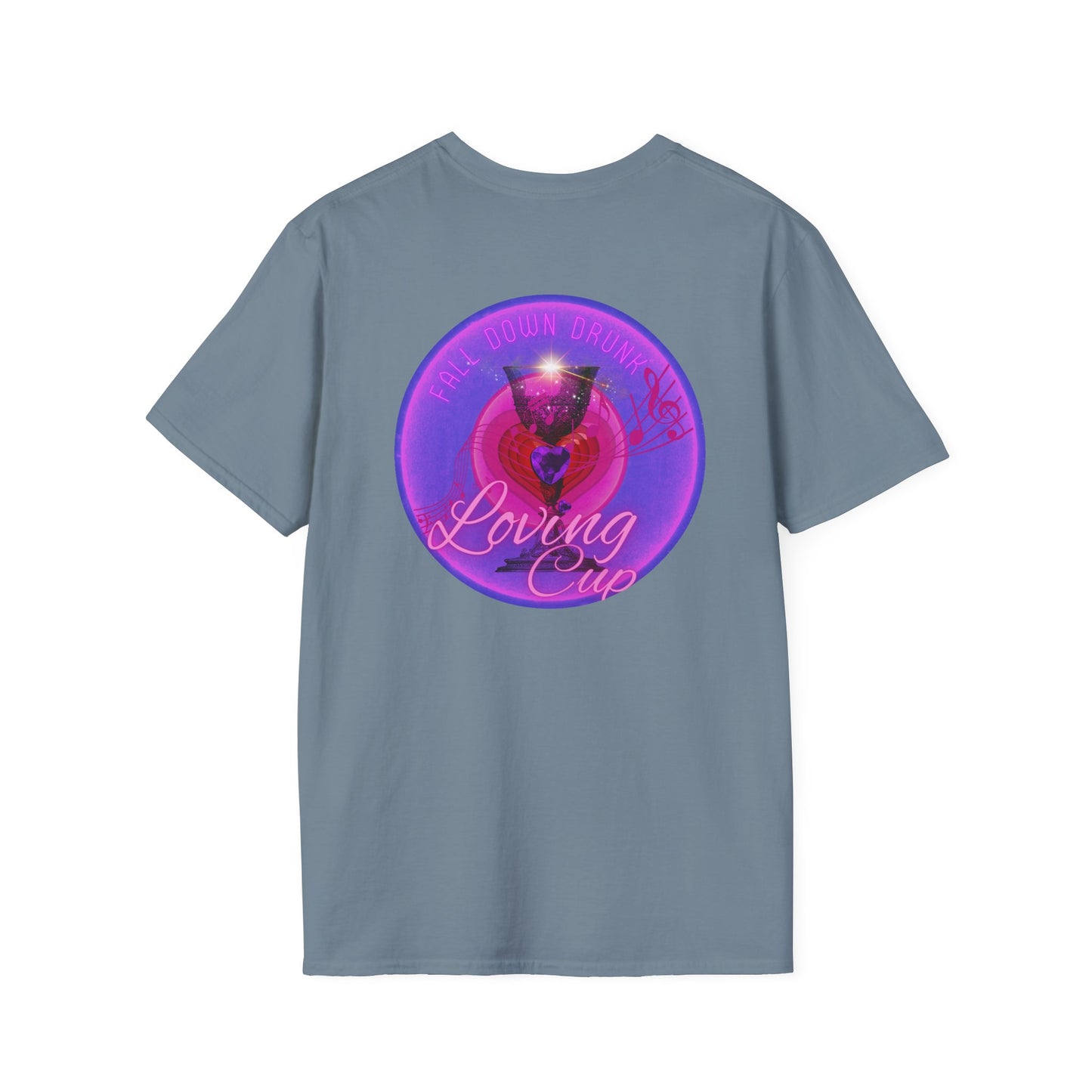 Classic Donut Tee - Unisex Soft-Style - "The Loving Donut" - series 1.0  - pink/purple donut [*Charity Donut]