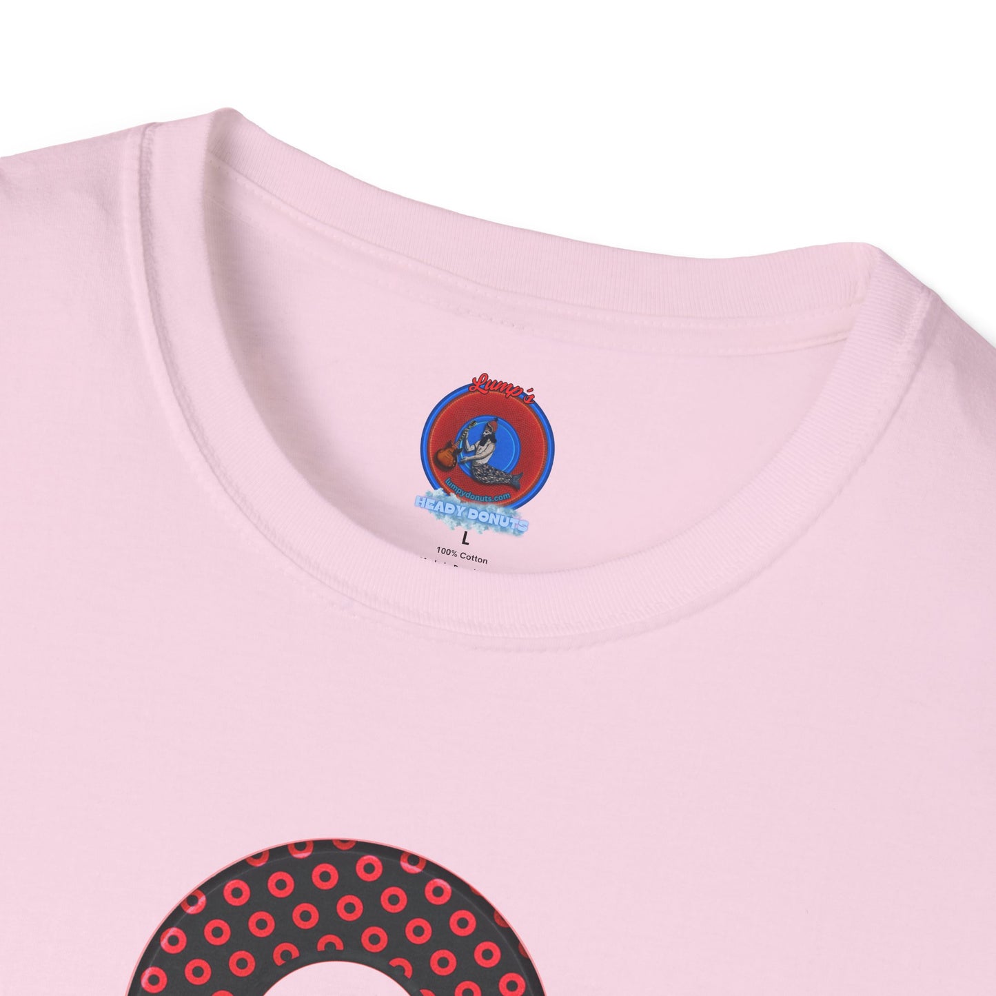 Plain Donuts/Unisex Soft-Style - "Plain Electric Paradoxical Donuts" - black/red donuts