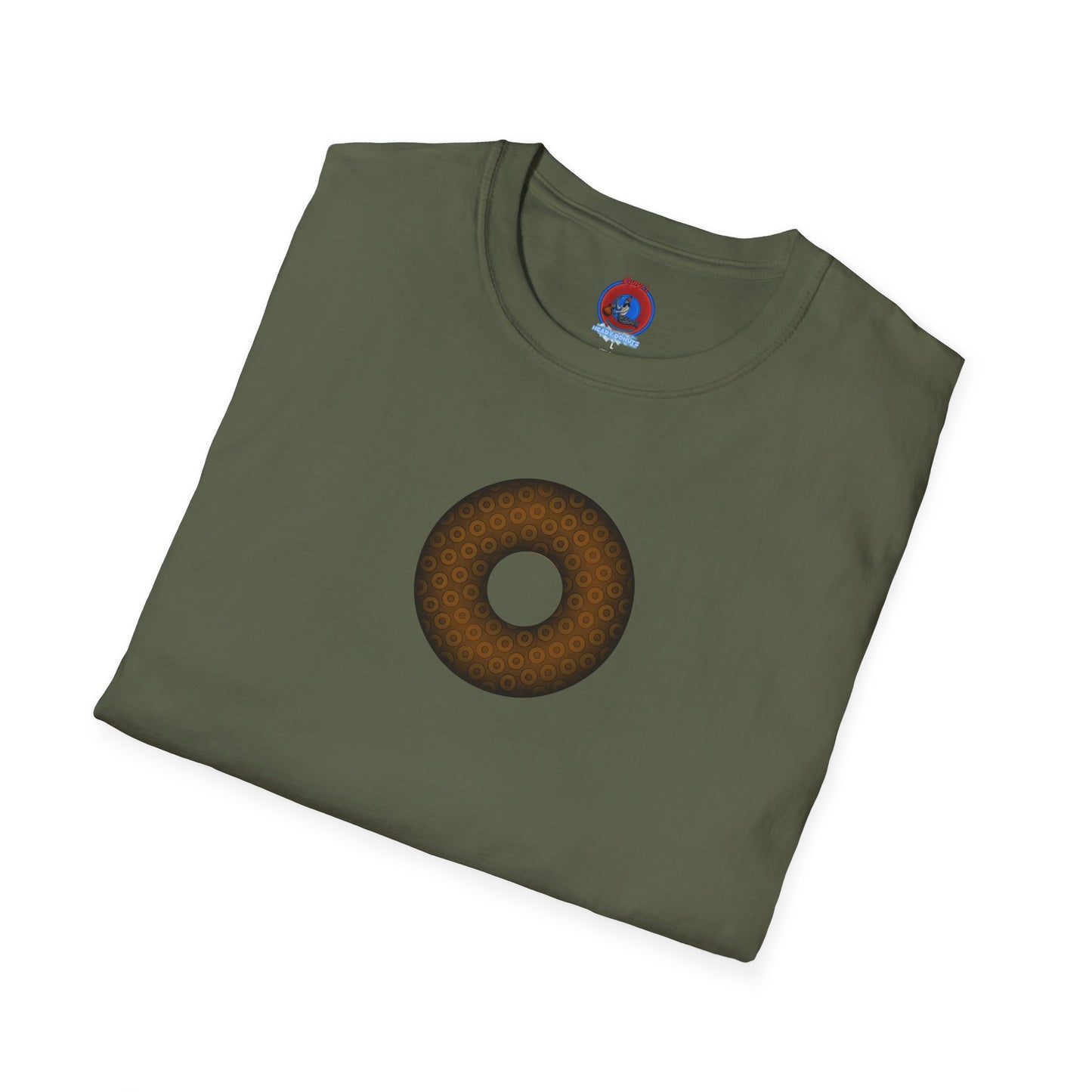 Plain Donuts/Unisex Soft-Style - "Plain Paradoxical Grided Donuts" - brown/dark brown donuts