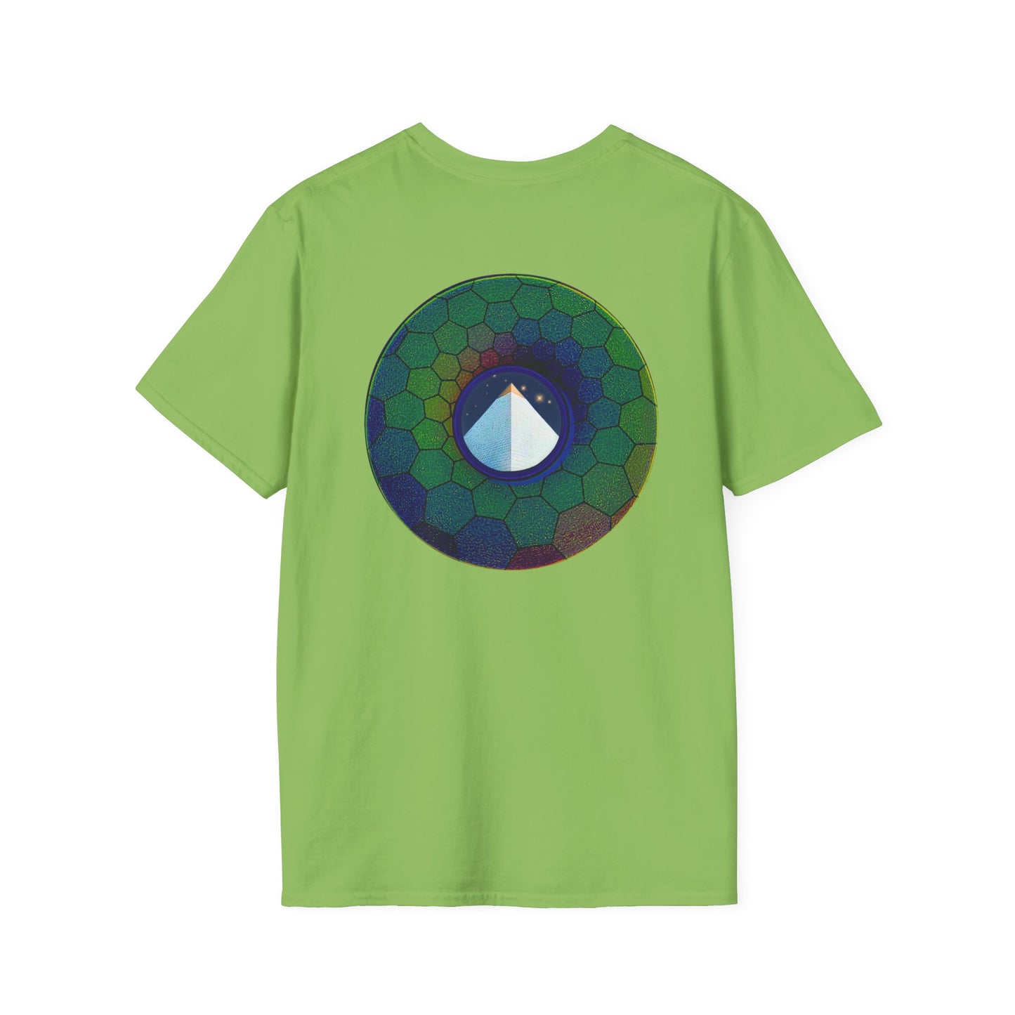 Classic Donut Tee - Unisex Soft-Style - "Limestone Donuts so Large" - variant 7 - green hexadonut