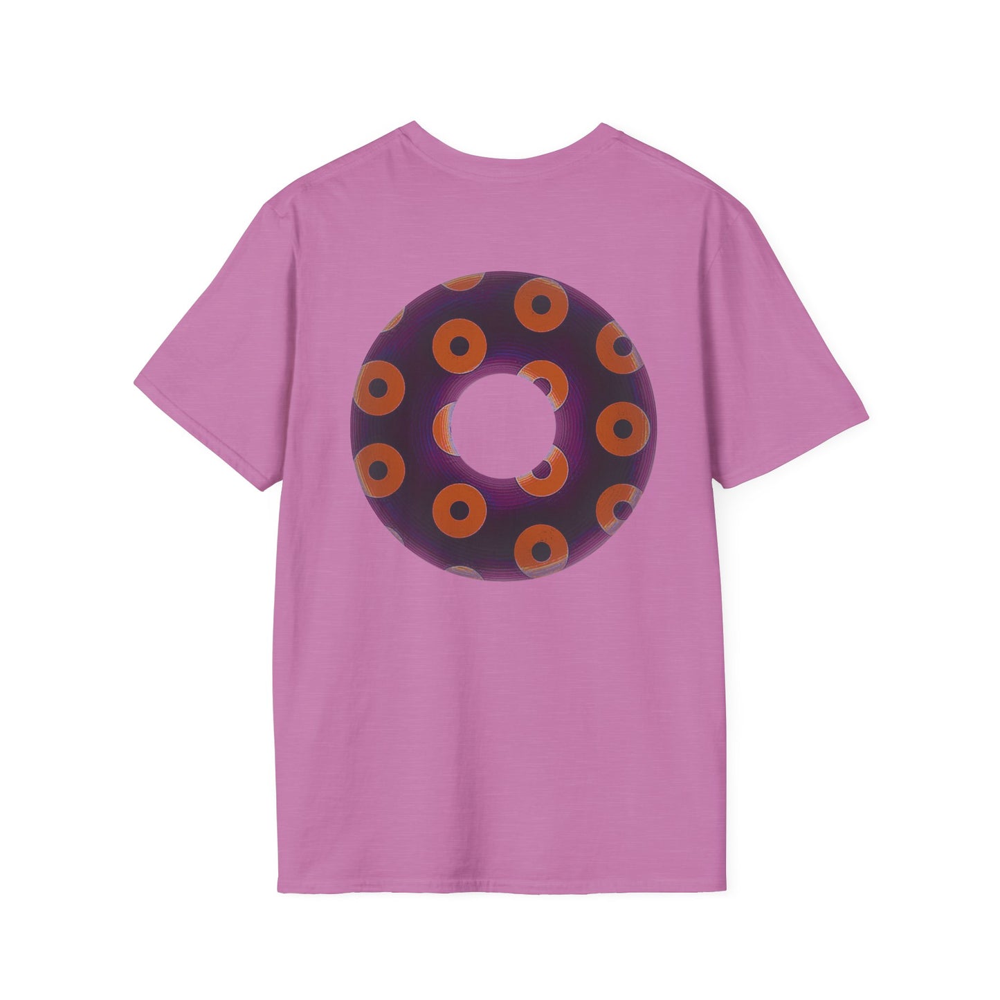 Plain Donuts/Unisex Soft-Style - "Plain Blimpy Paradoxical Donuts" - dark red-purple/orange donuts