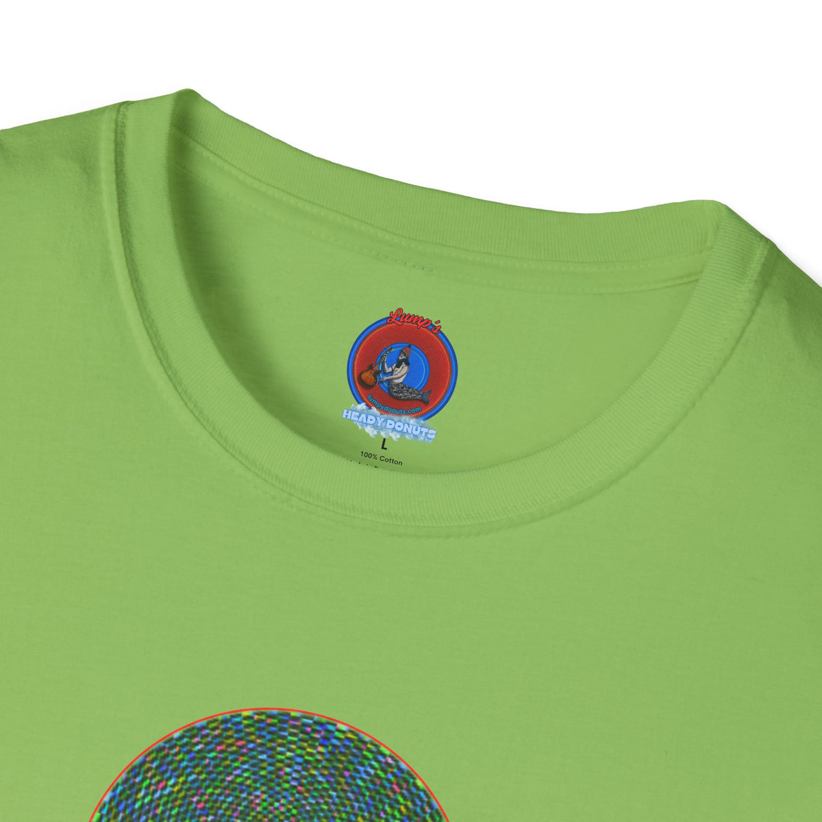 Donut Classic Donut Tee - Unisex Soft-Style - "The Pixilated Donut" - series 1.0 - multi-color donut