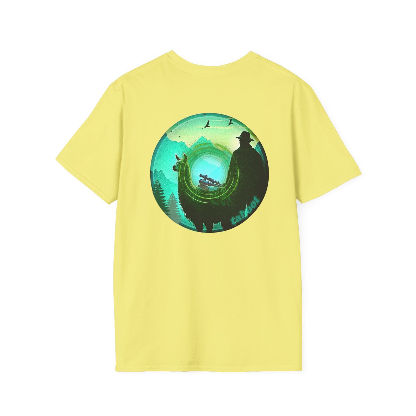 Classic Donut Tee - Unisex Soft-Style - "The Taboo(t) Donut" - green/picture donut