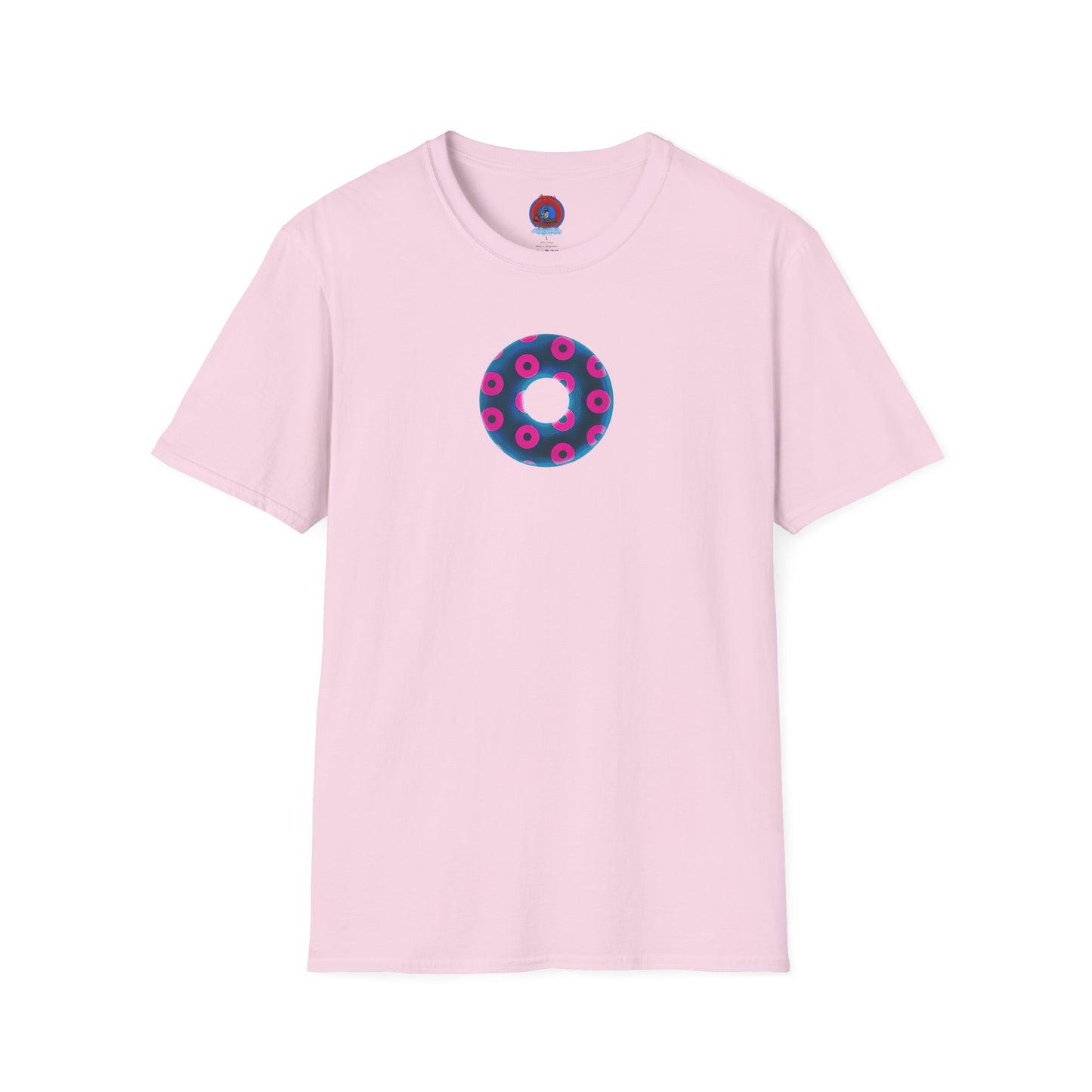 Plain Donuts/Unisex Soft-Style - "Plain Blimpy Paradoxical Donuts" - royal blue/vivid magenta donuts