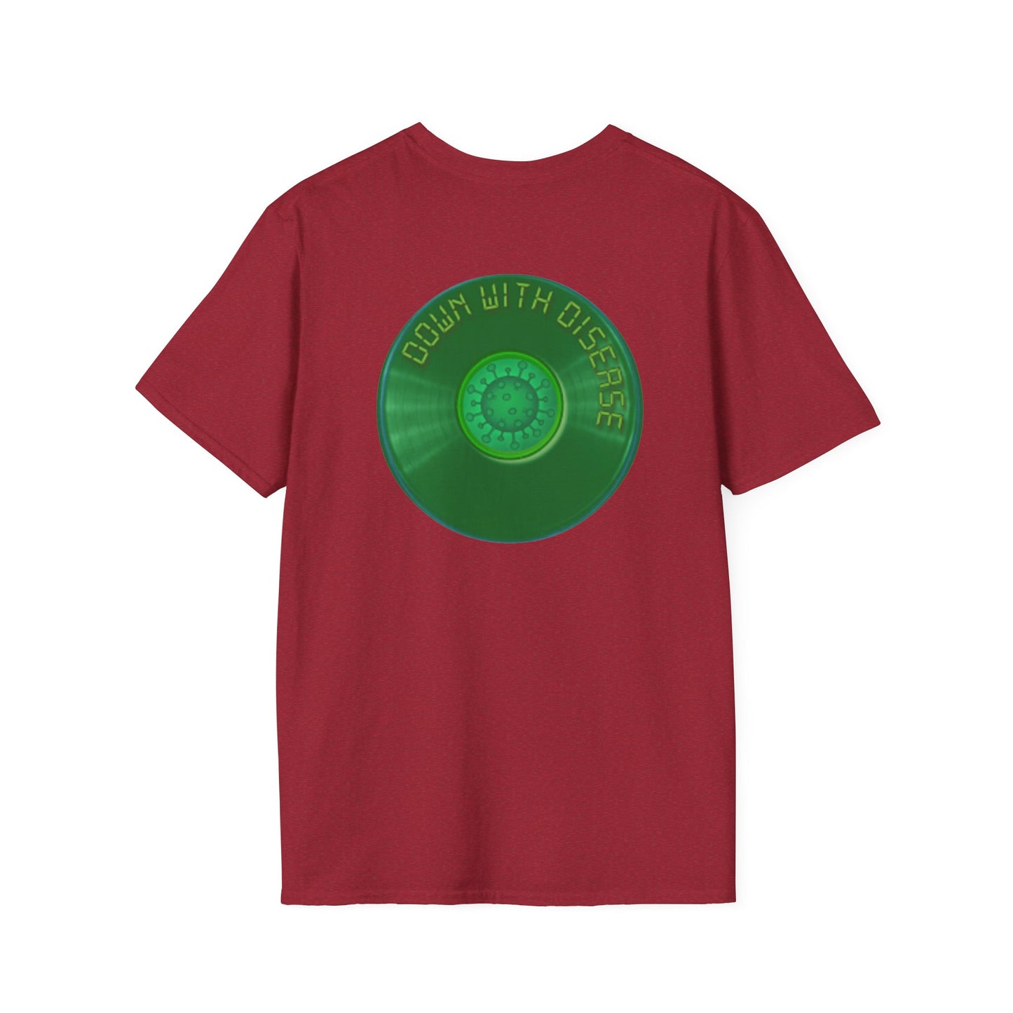 Classic Donut Tee - Unisex Soft-Style - "Down with this Donut Tee" - green donut