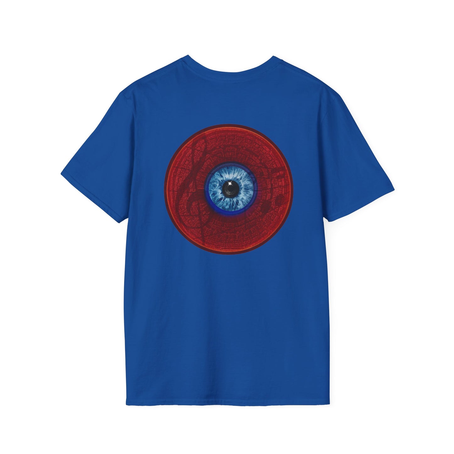 Classic Donut Tee - Unisex Soft-Style - "Peering through Your Opacity" - series 1.0 - red donut w/eye