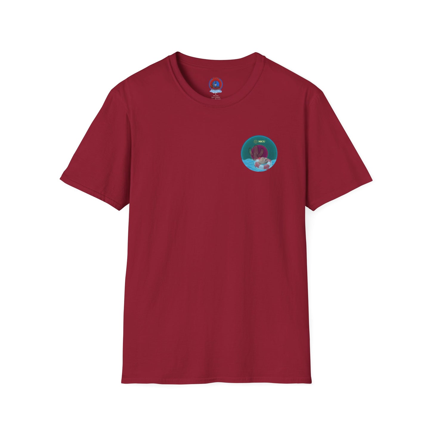 Classic Donut Tee - Unisex Soft-Style - "Masonic Donut of Rites" - series 1.0  - dark teal donut