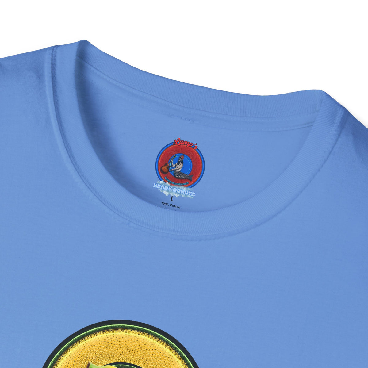 Classic Donut Tee - Unisex Soft-Style - "Dis sheet, it's bananas!" - series 1.0 - variant 5 - golden donut