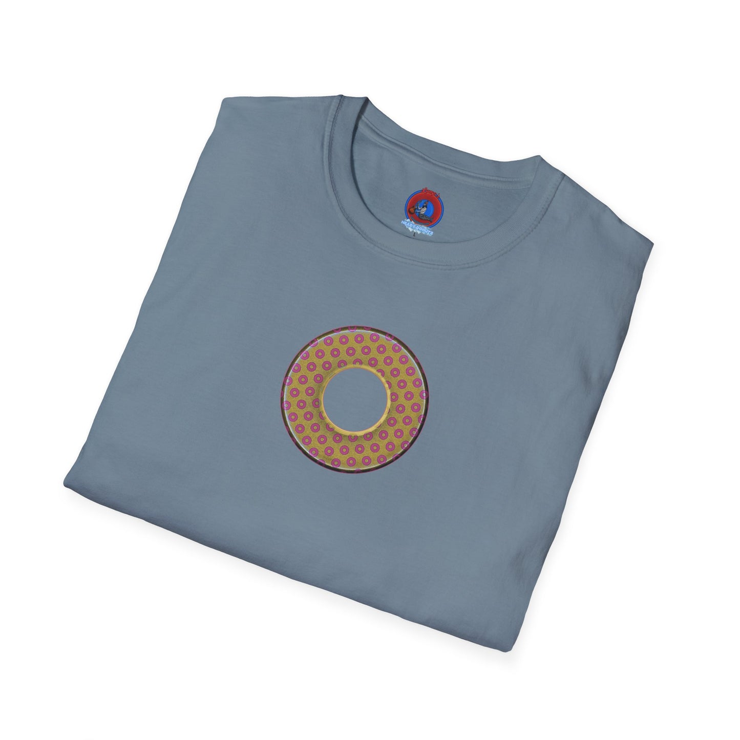 Plain Donuts/Unisex Soft-Style - "Plain Electric Paradoxical Donuts" - gold/pink donuts
