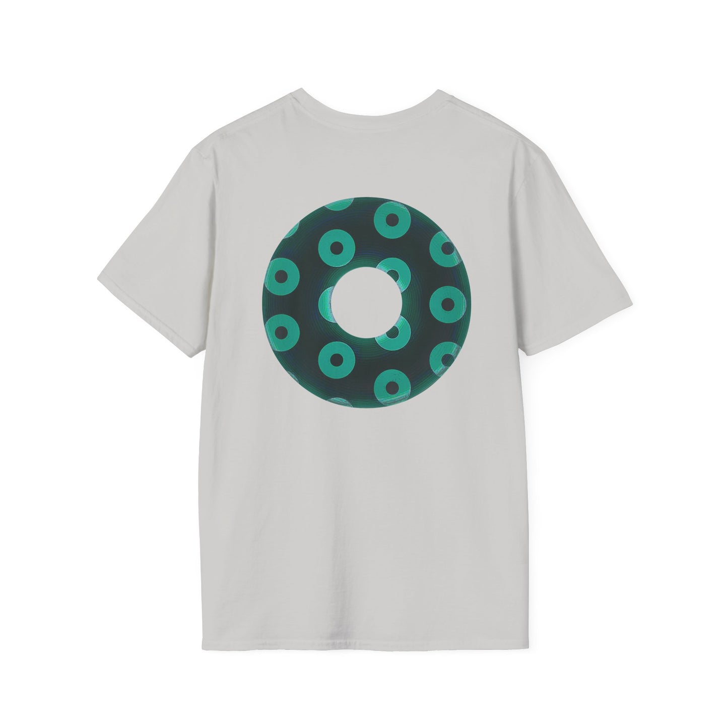 Plain Donuts/Unisex Soft-Style - "Plain Blimpy Paradoxical Donuts" - dark green/seafoam green donuts