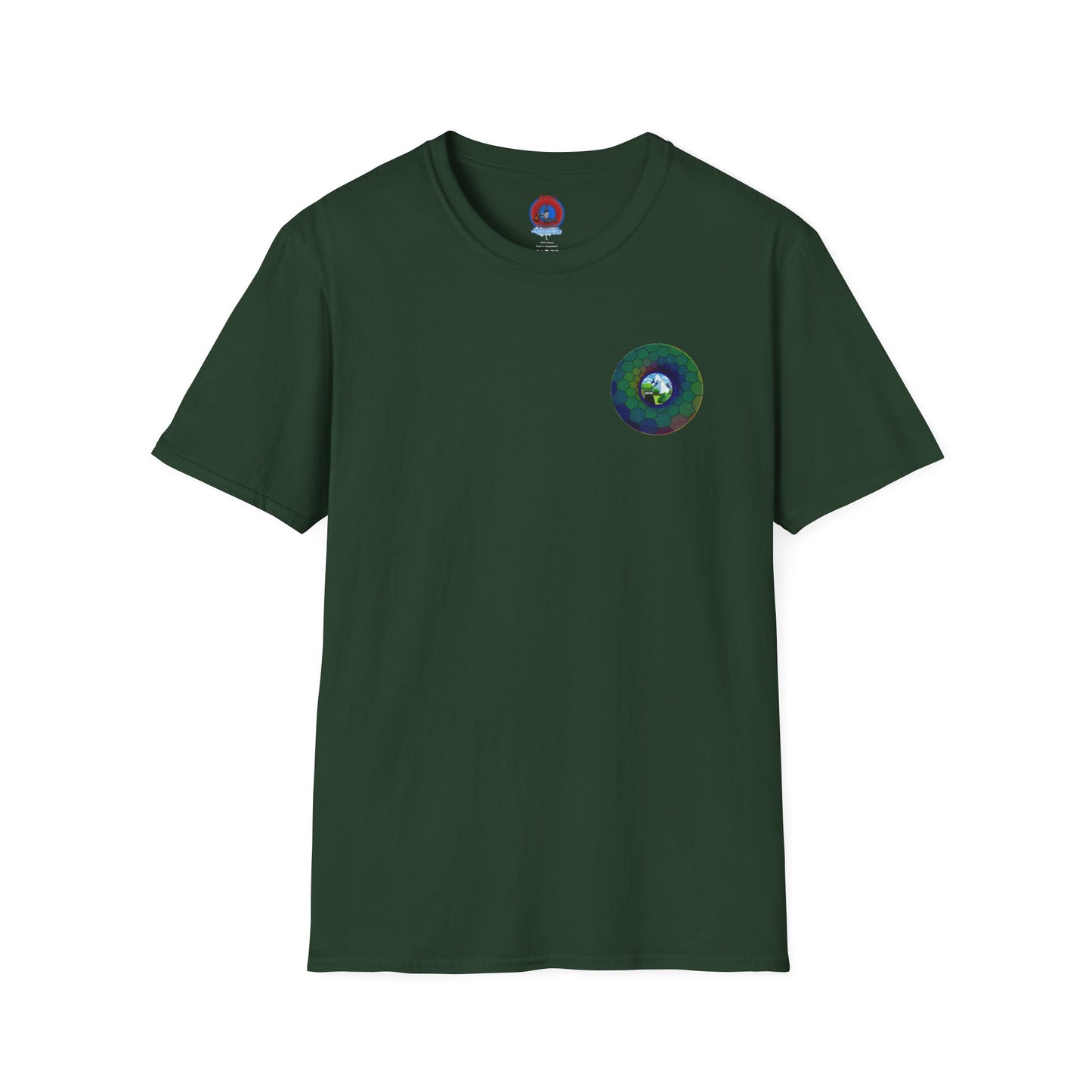 Classic Donut Tee - Unisex Soft-Style - "Mansions of South Park" - series 1.0 - variant 2 - green hexadonut