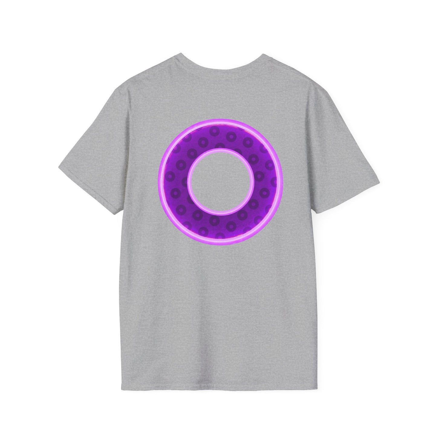 Plain Donuts/Unisex Soft-Style - "Plain Wide Mouthed Paradoxical Donuts" - dark purple/light purple donuts