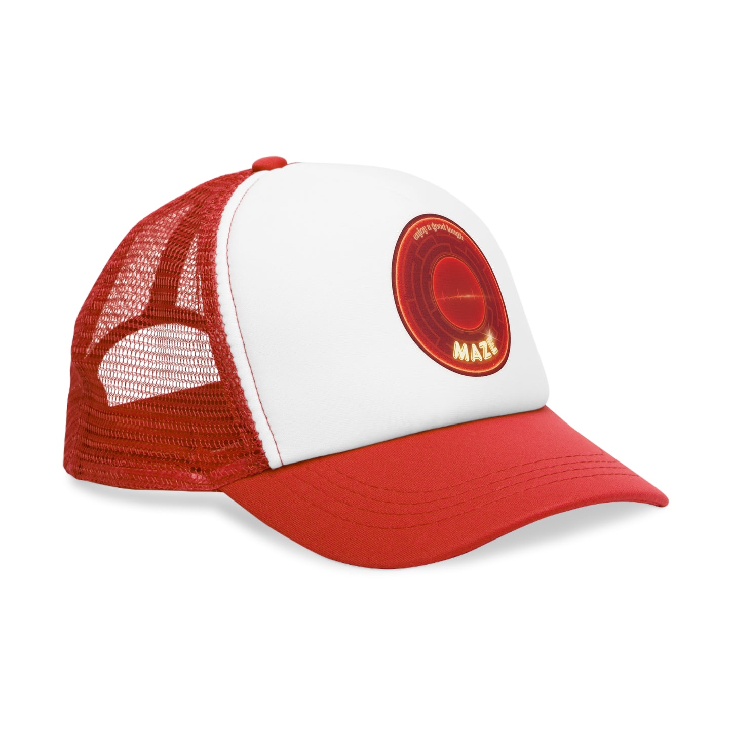 Lumpy Trucker Hat - "The Amazing Lumpy Donut Trucker Hat" - variant 1 - red