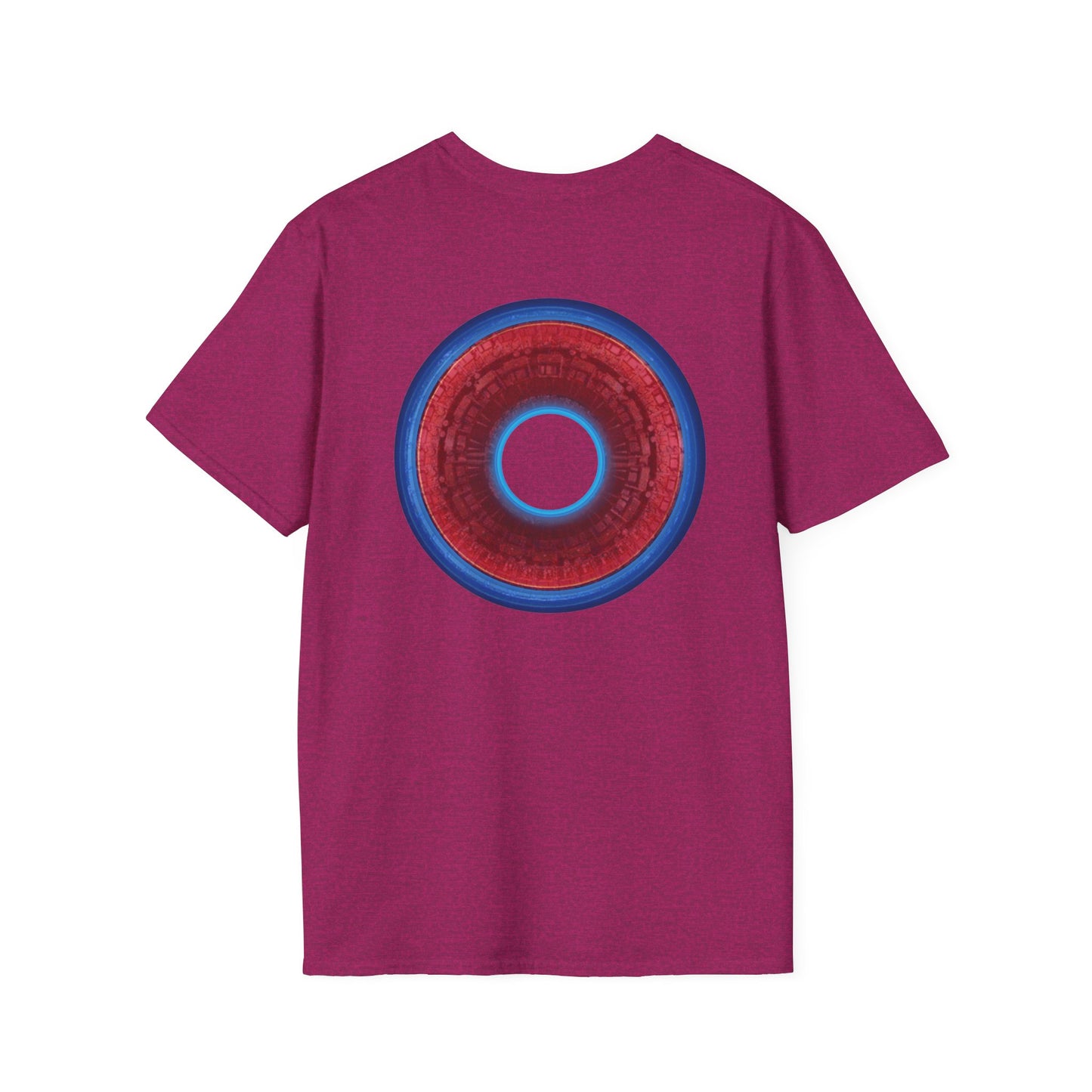 Classic Donut Tee - Unisex Soft-Style - "Homer's Perfect Donut" - series 1.0  - variant 1 - dark blue edging & hole