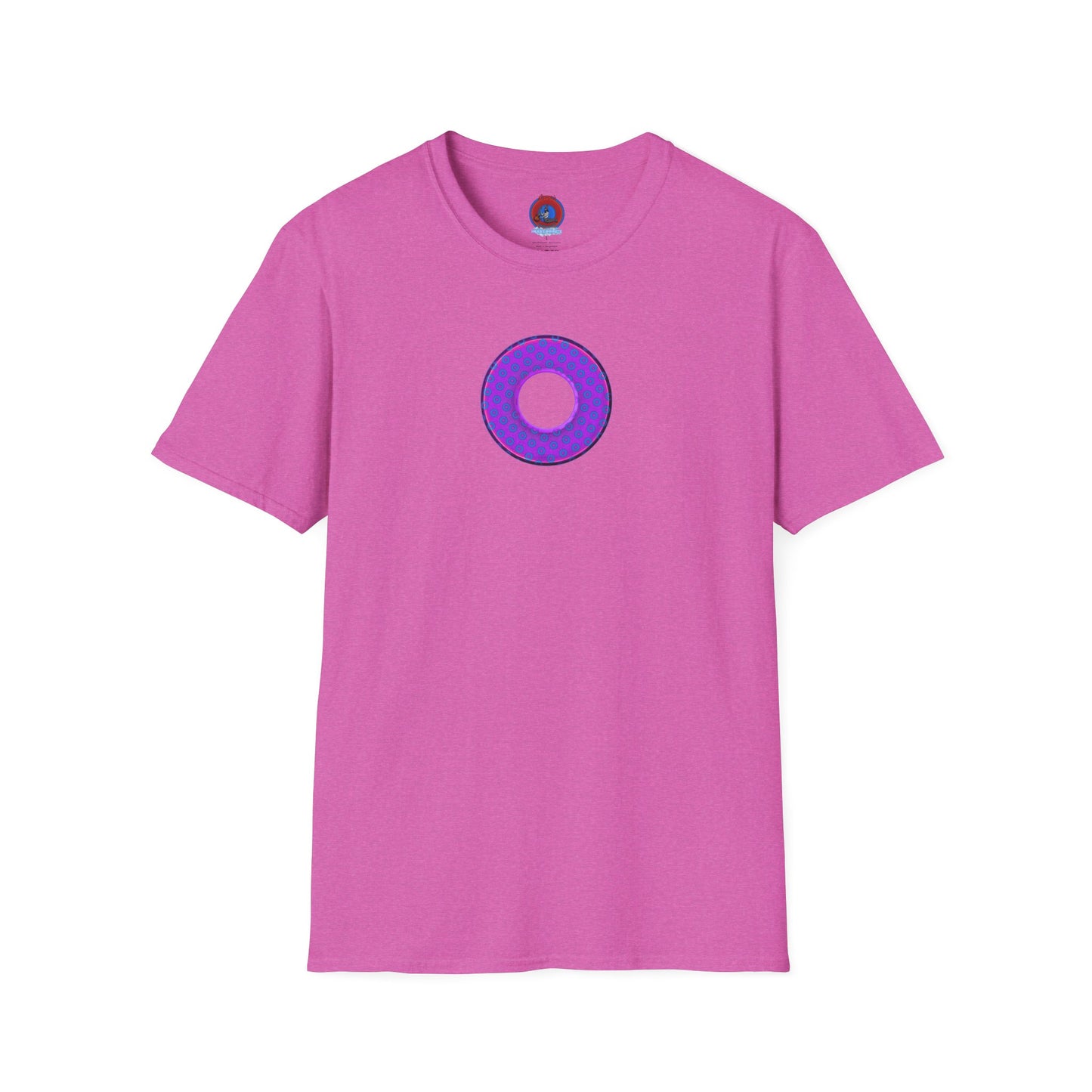 Plain Donuts/Unisex Soft-Style - "Plain Electric Paradoxical Donuts" - bright purple/royal blue donuts