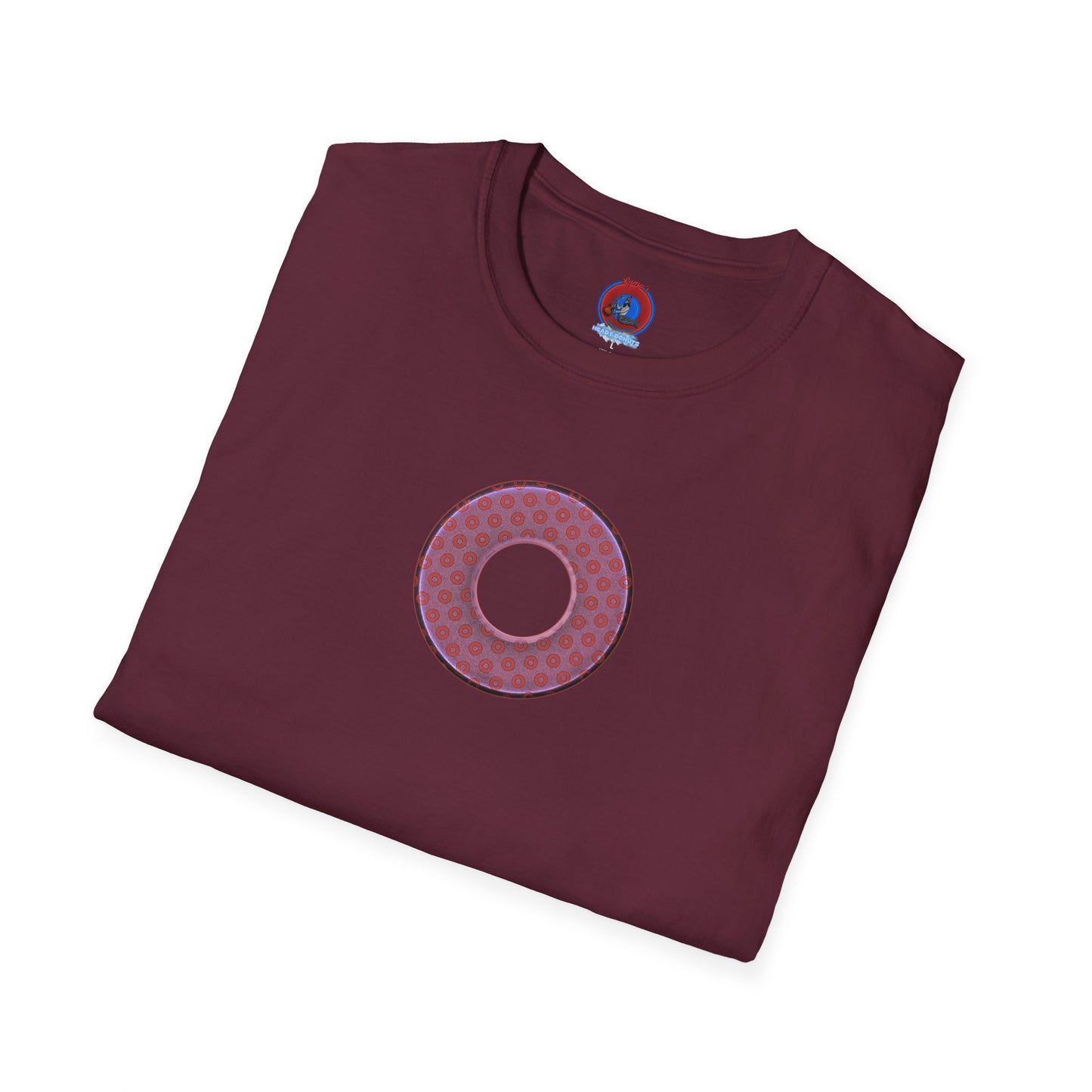 Plain Donuts/Unisex Soft-Style - "Plain Electric Paradoxical Donuts" - pink/mauve donuts