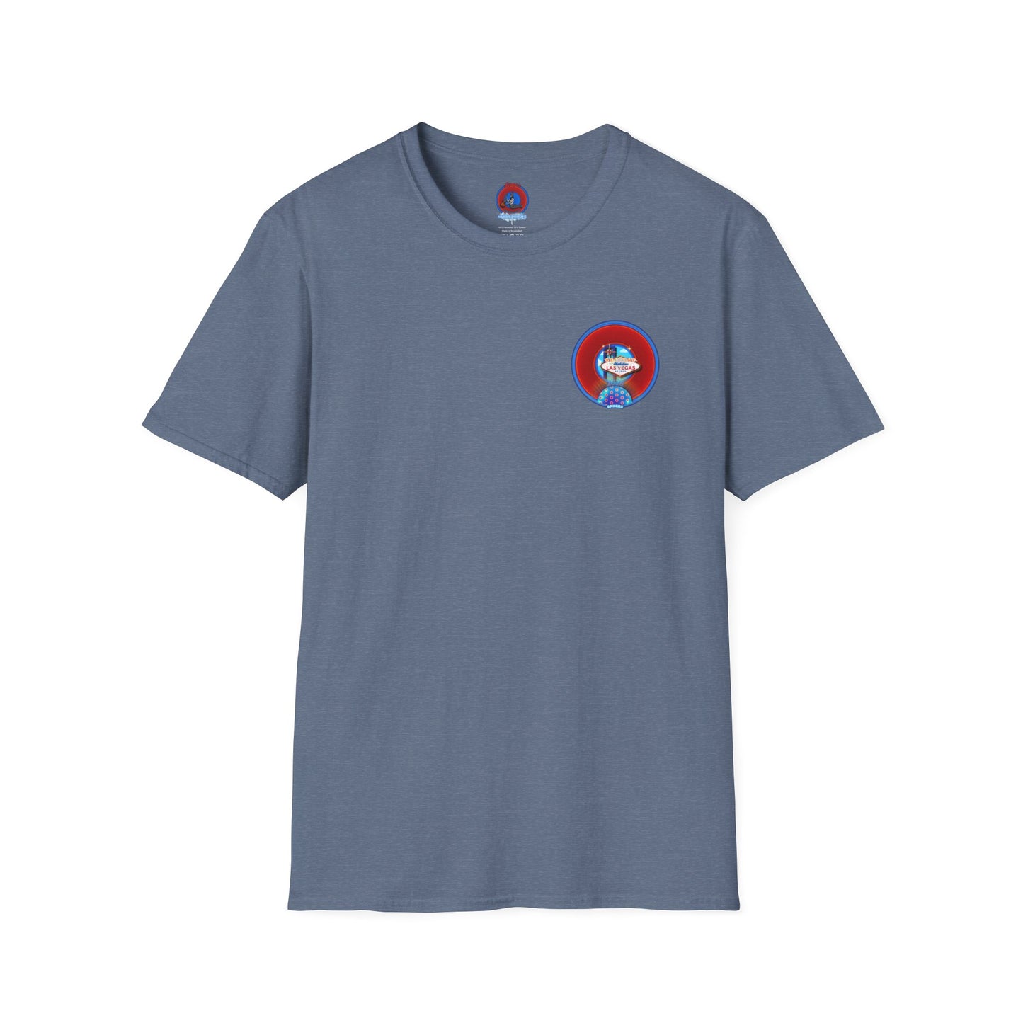 Classic Donut Tee - Unisex Soft-Style - "Viva Las Vegas Donut" - vivid red donut